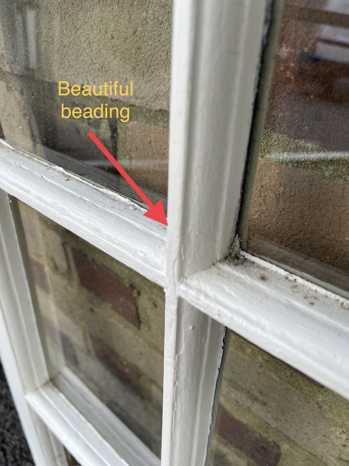 Reclaimed Old Georgian 9 Panel Wooden Window 720 x 975mm
