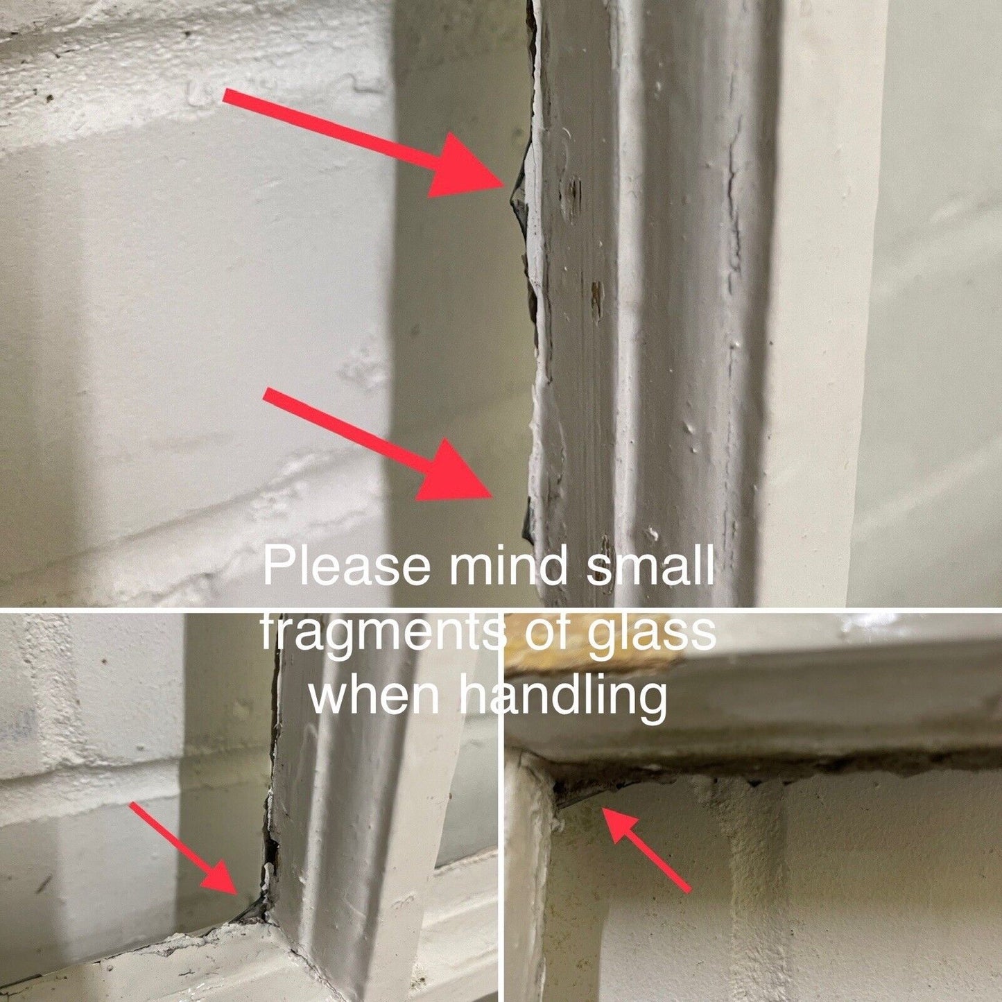 Reclaimed Old Georgian 4 Panel Wooden Window 495 x 585mm
