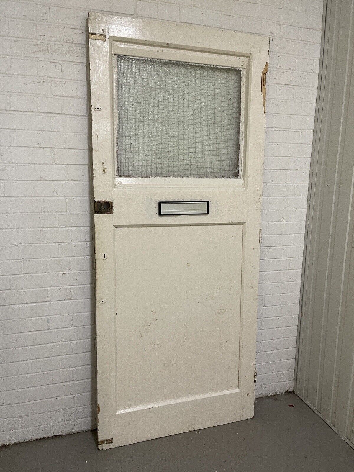Reclaimed Victorian Edwardian Wooden Panel Front Door 2130 x 910mm