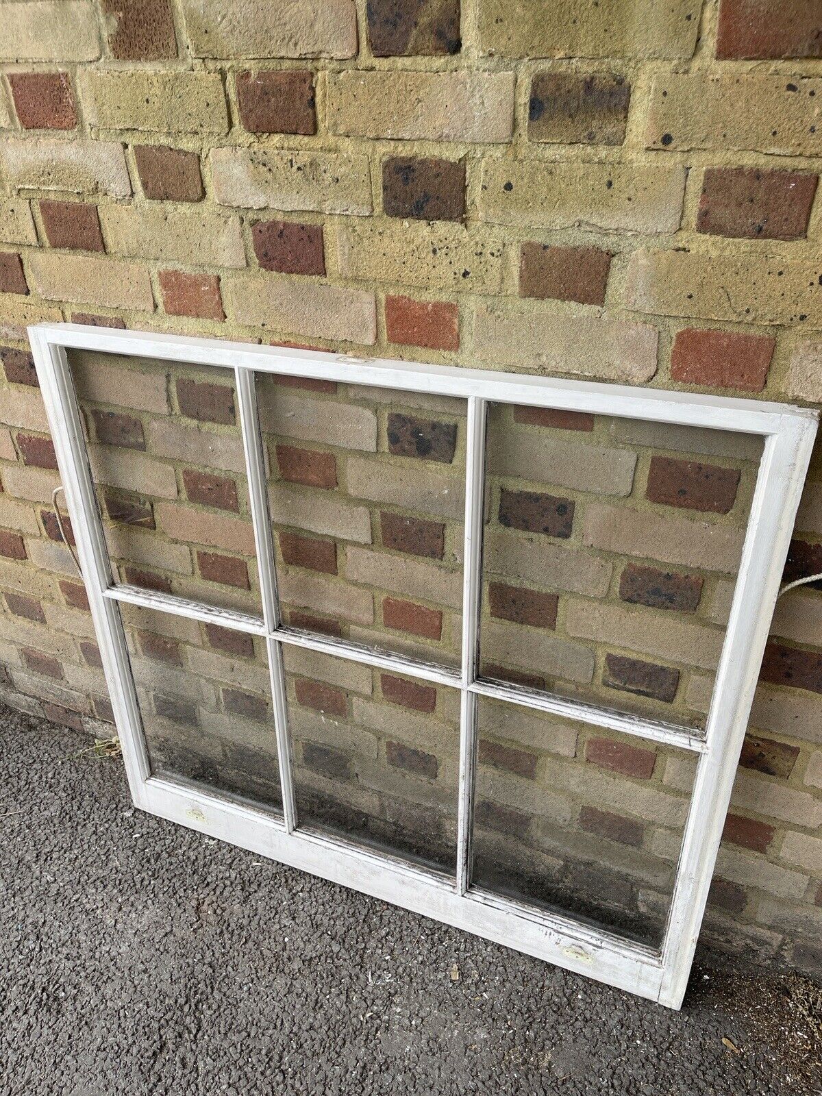 Reclaimed Old Georgian 6 Panel Wooden Window 1076 x 970mm