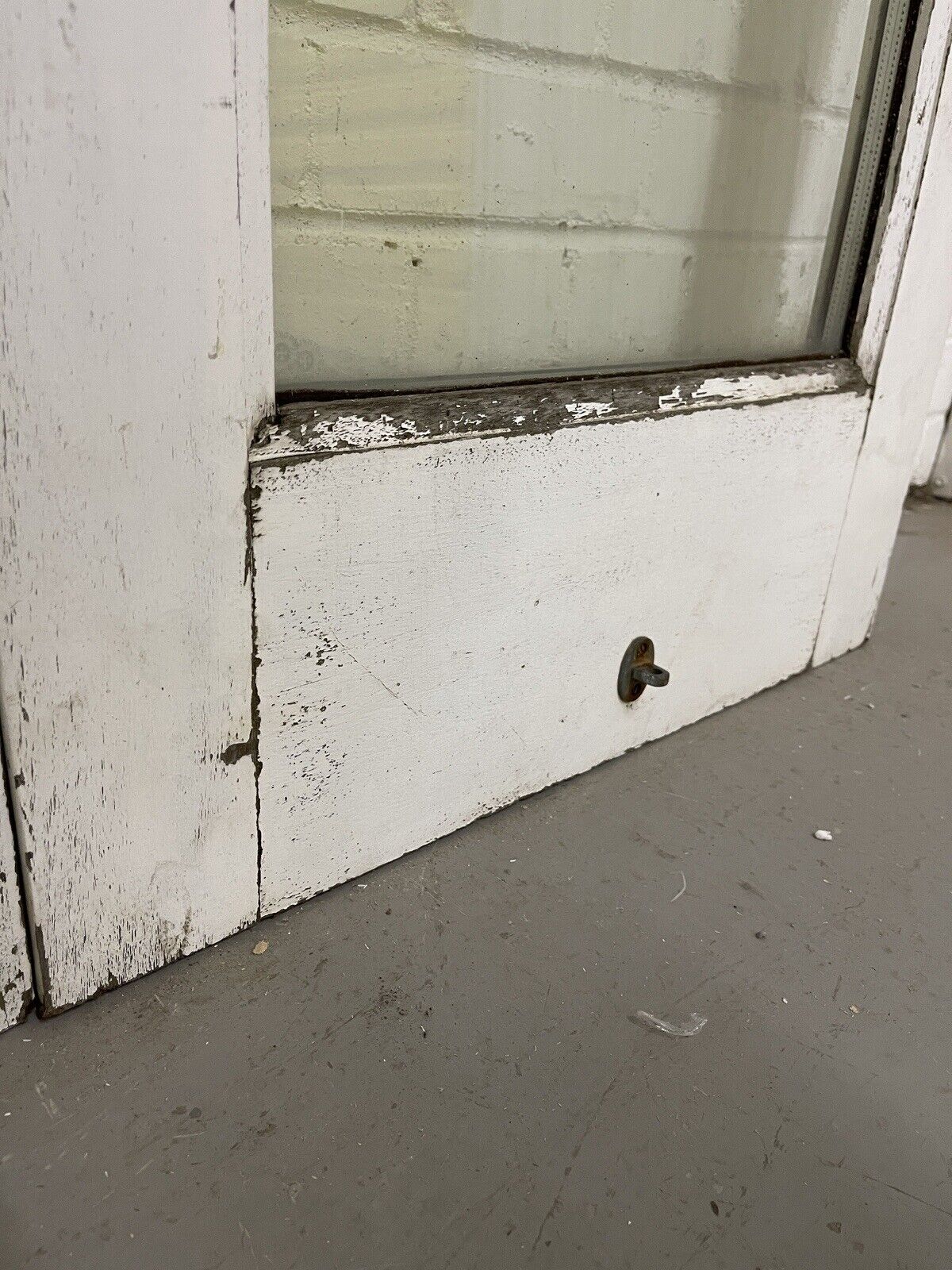 Reclaimed Old French Double Glazed Glass Wooden Double Doors 2005 x 1110mm