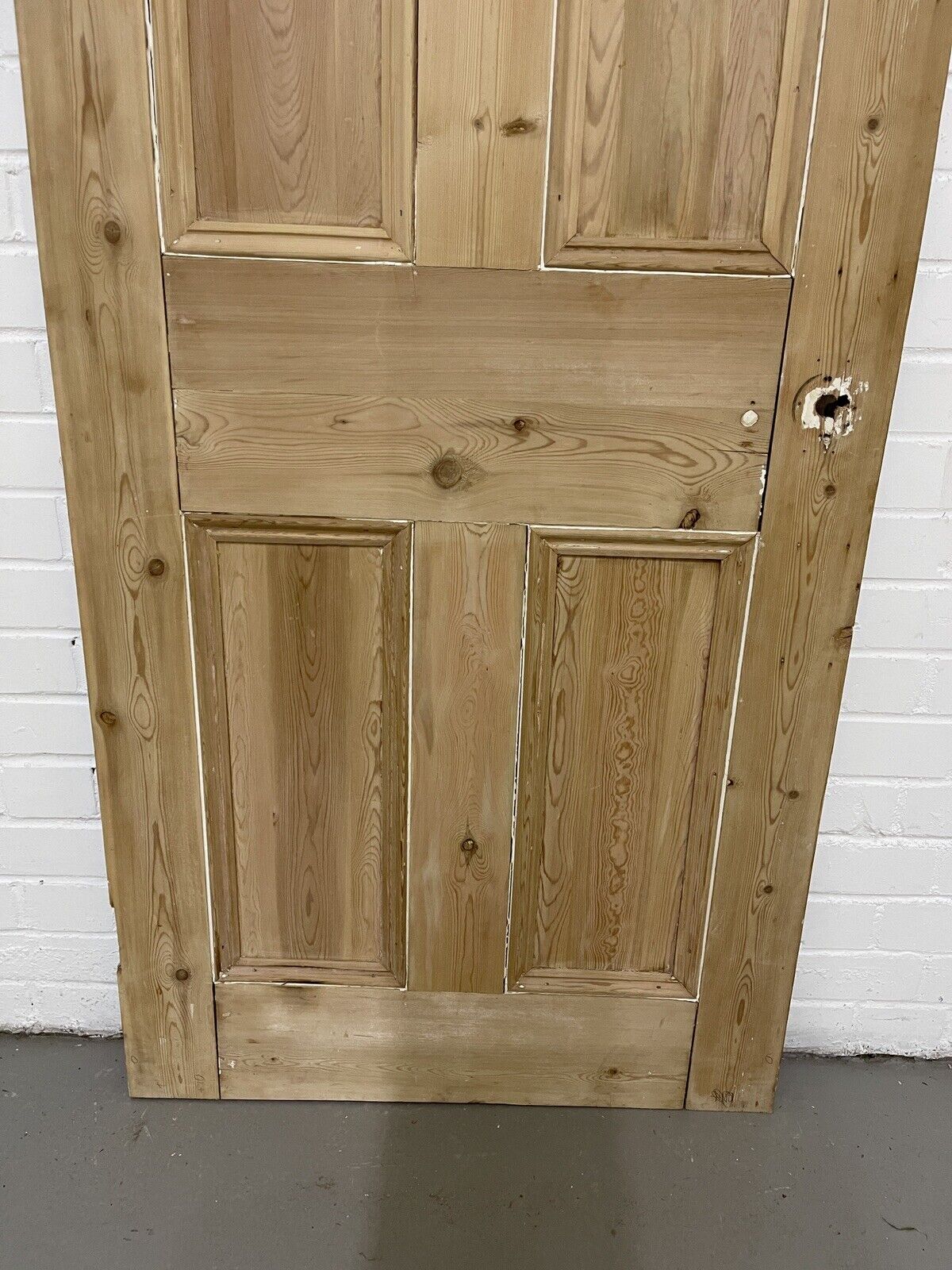 Original Vintage Reclaimed Victorian Pine Internal 4 panel Door 1925 x 755mm