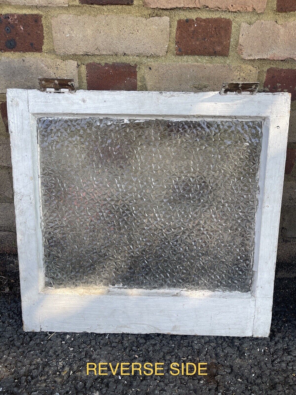 Reclaimed Old  Wooden Panel  Windows Glistre and Hammered Glass Art Design