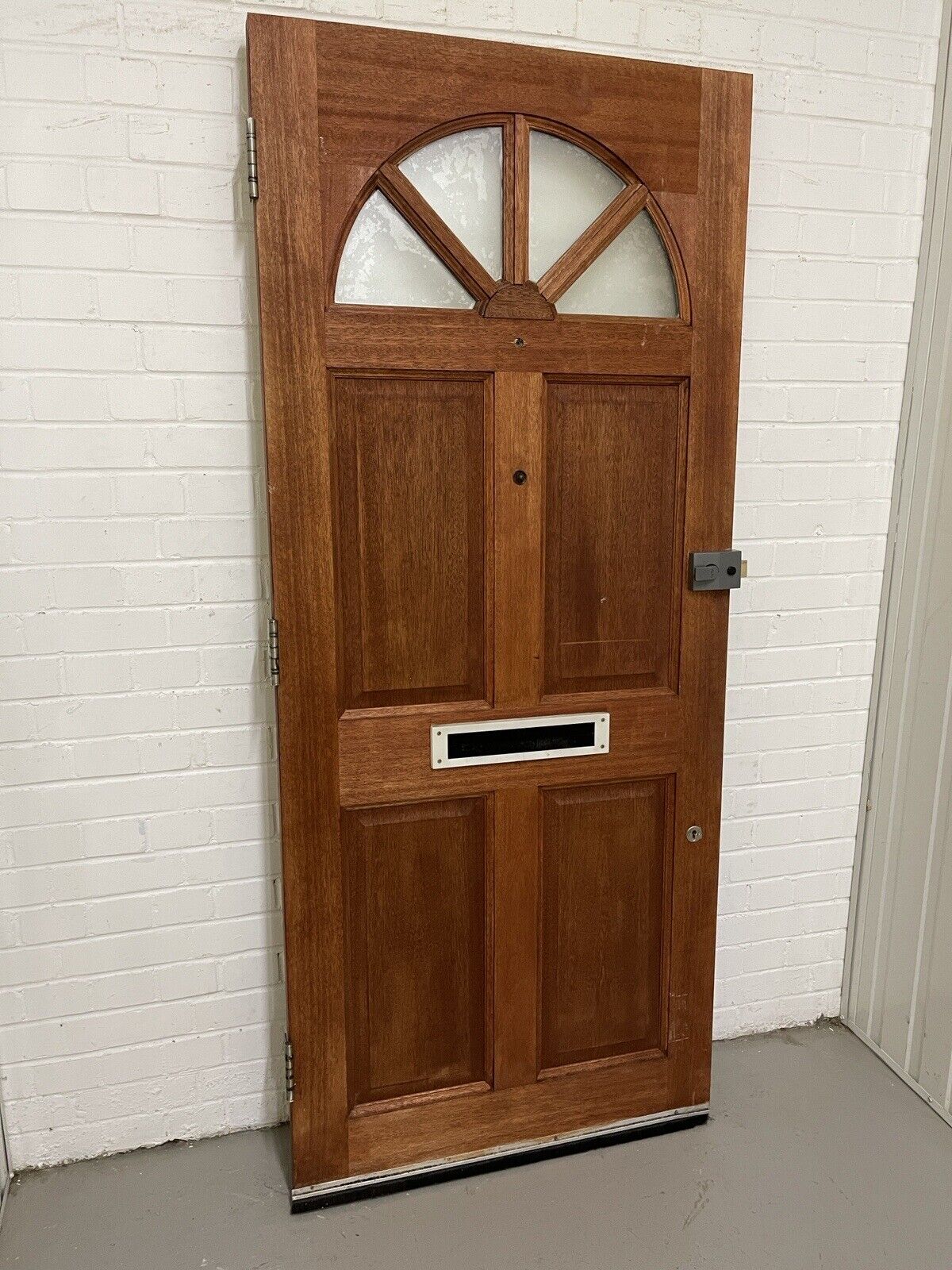 Reclaimed Carolina Old Toughened Glazed  Glass Wooden Door 1955 x 840mm