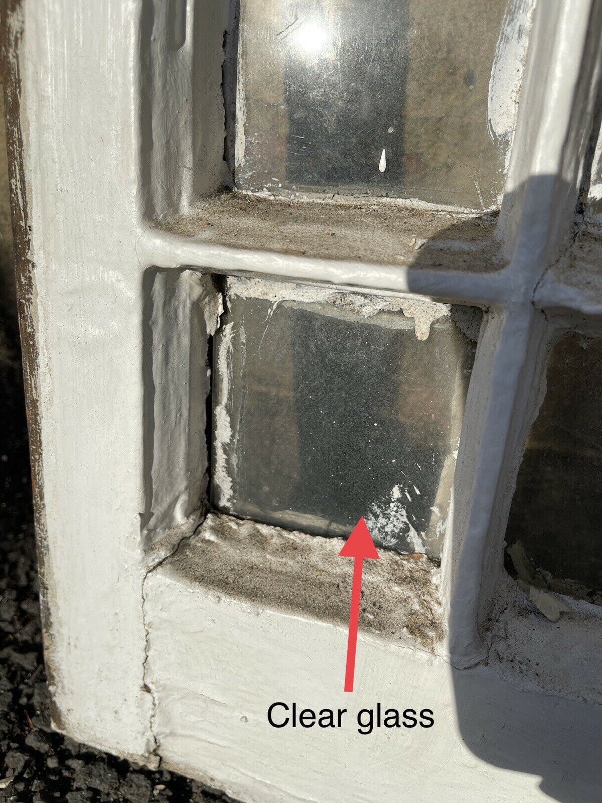 Reclaimed Old Edwardian 6 Panel Wooden Panel Sash Window