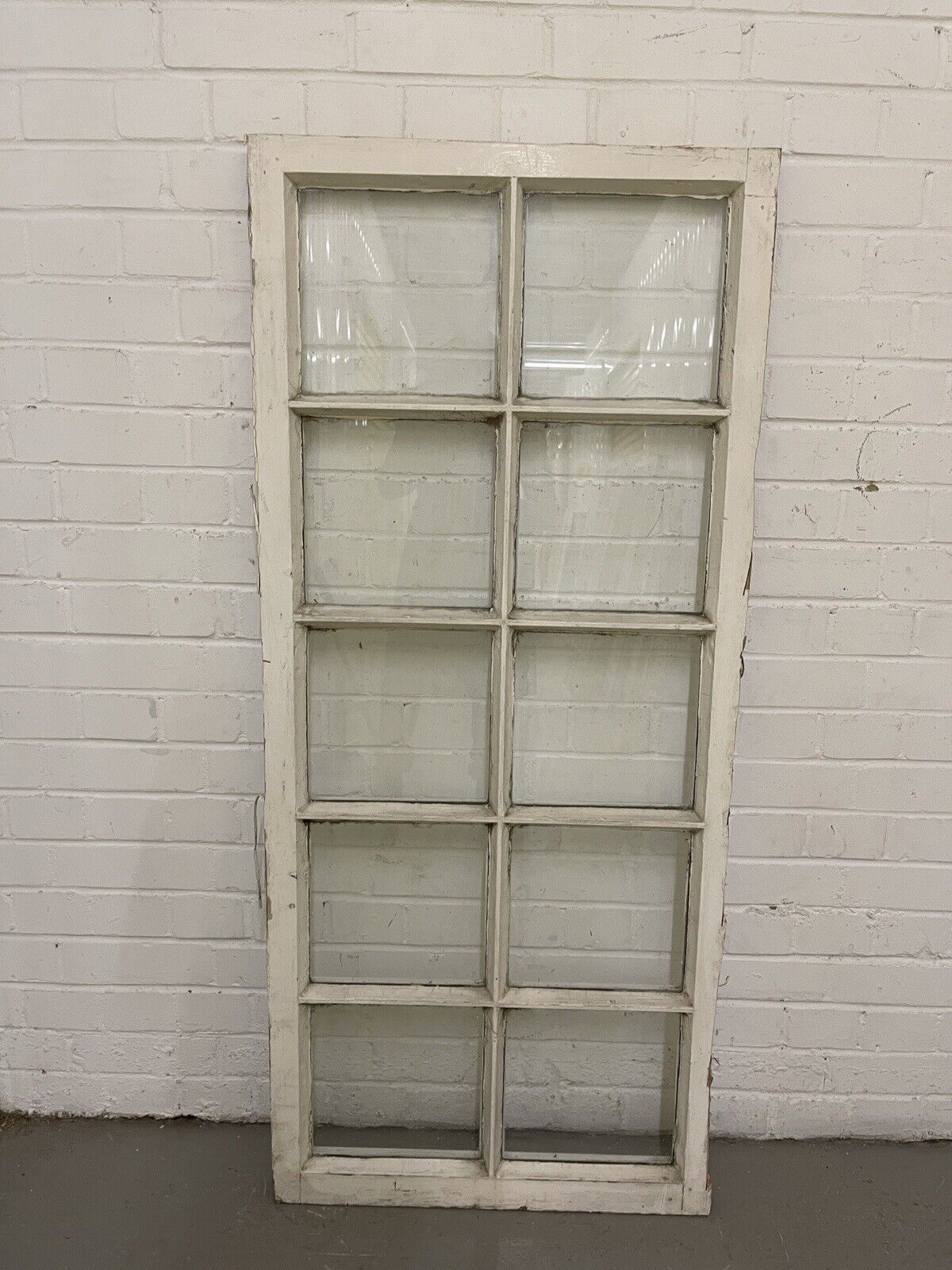 Modern Georgian 10 Panel Wooden Window 605 x 1380mm