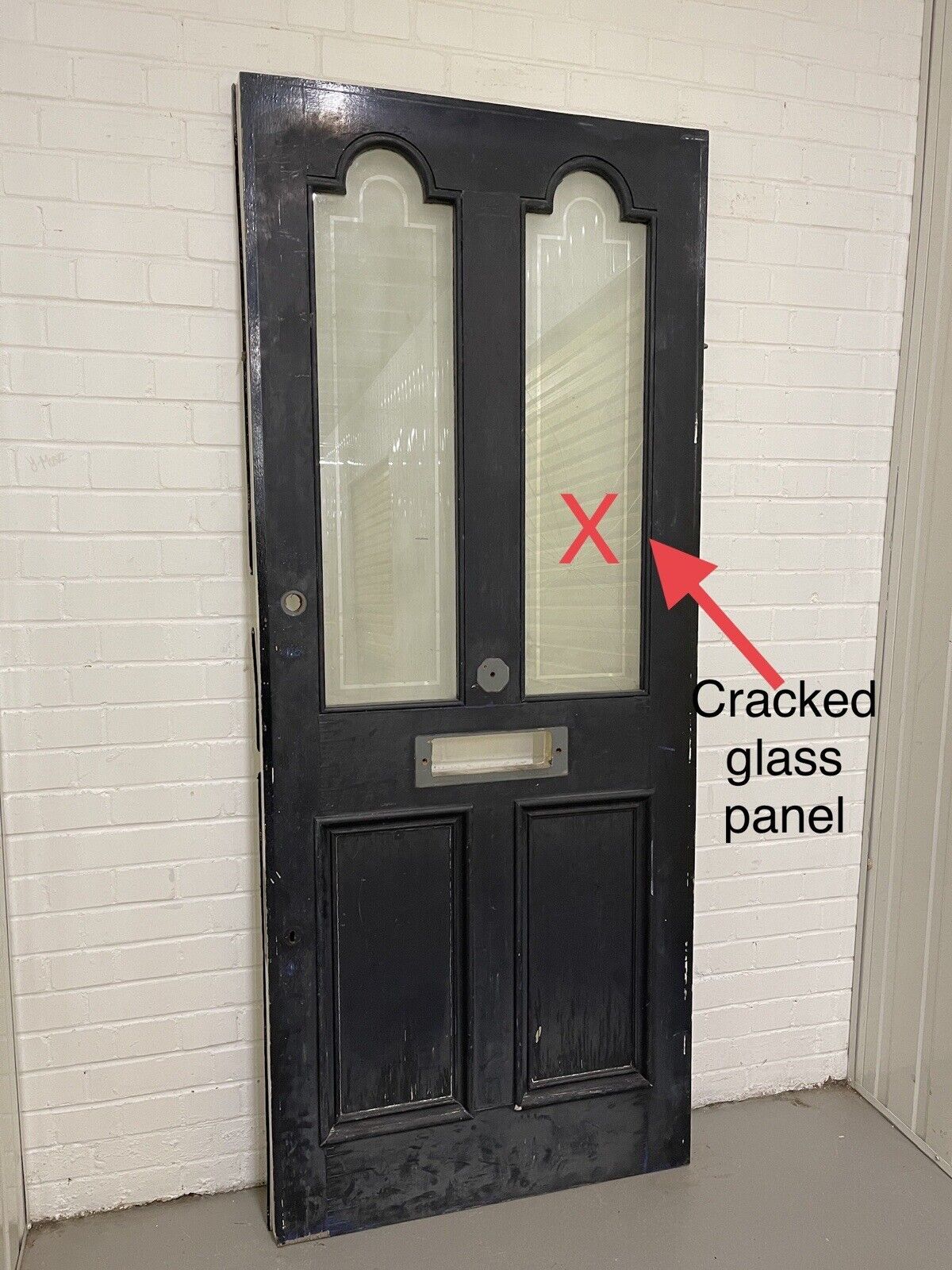 Reclaimed Victorian Wooden Panel External Front Door 2060 x 860mm