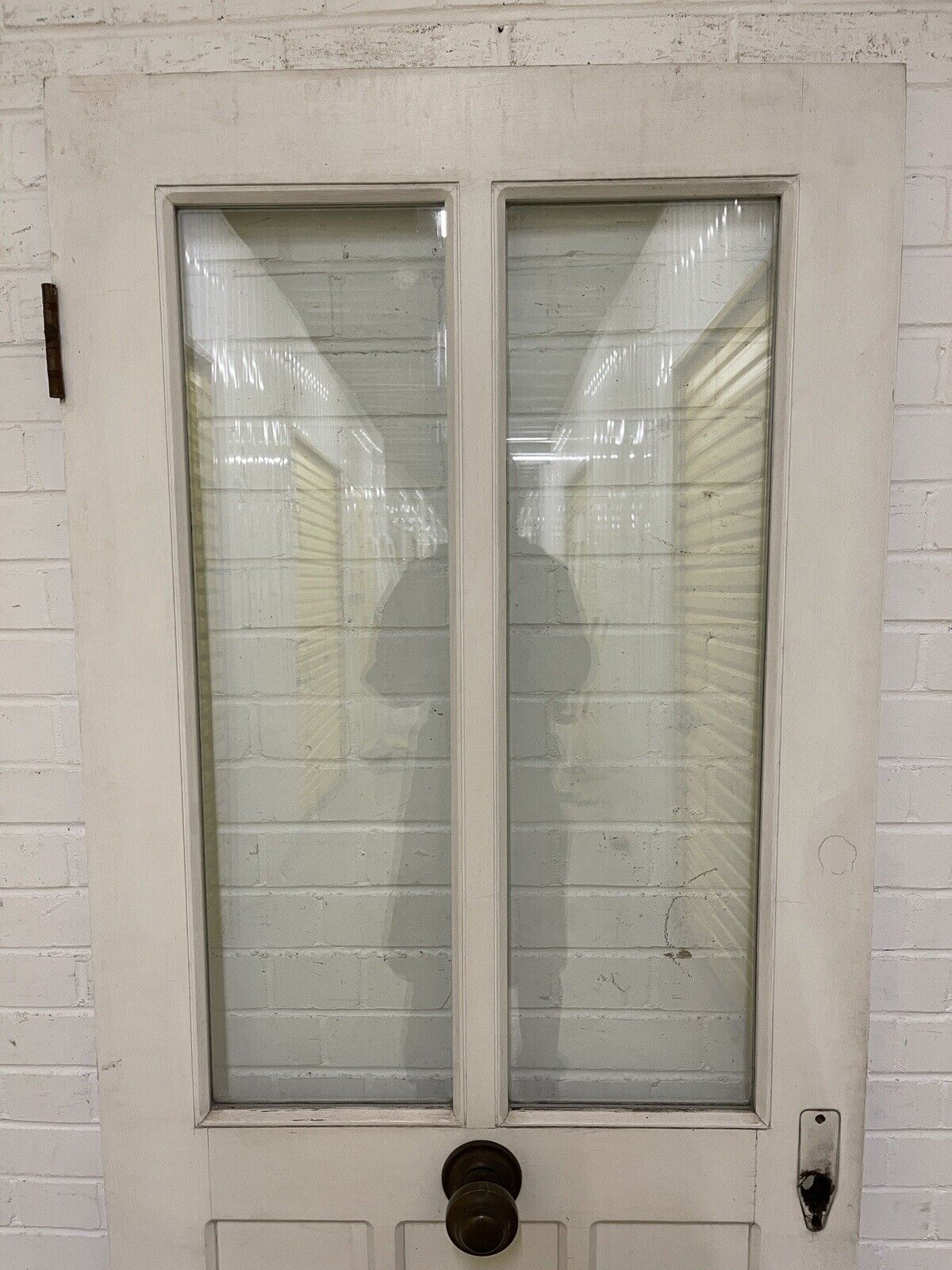 Reclaimed Old Victorian Double Glazed Wooden Panel Front Door 1935 or 1925 x 840