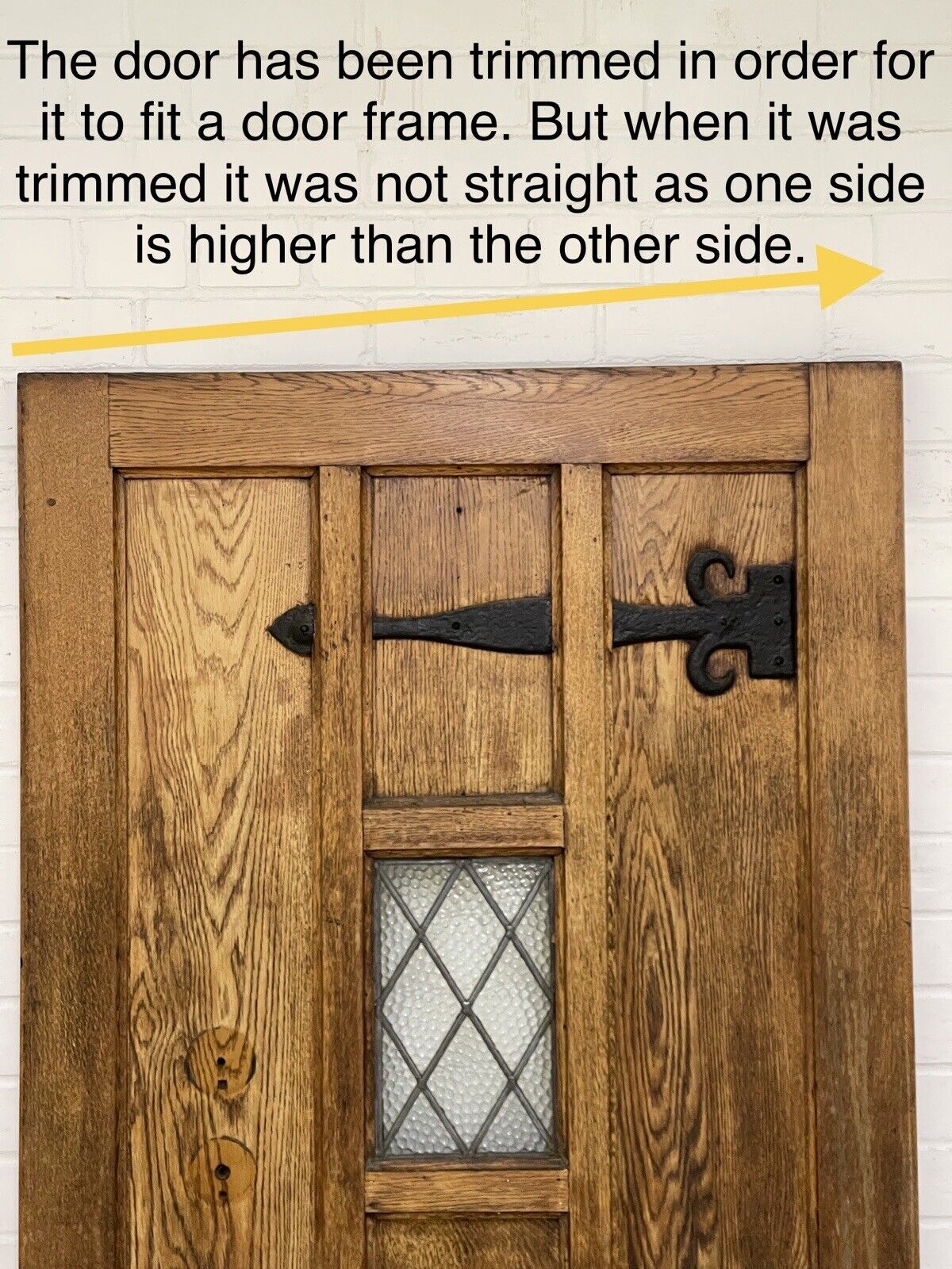 Reclaimed Oak Studded Wooden Front Door 2080 or 2075 x 860mm