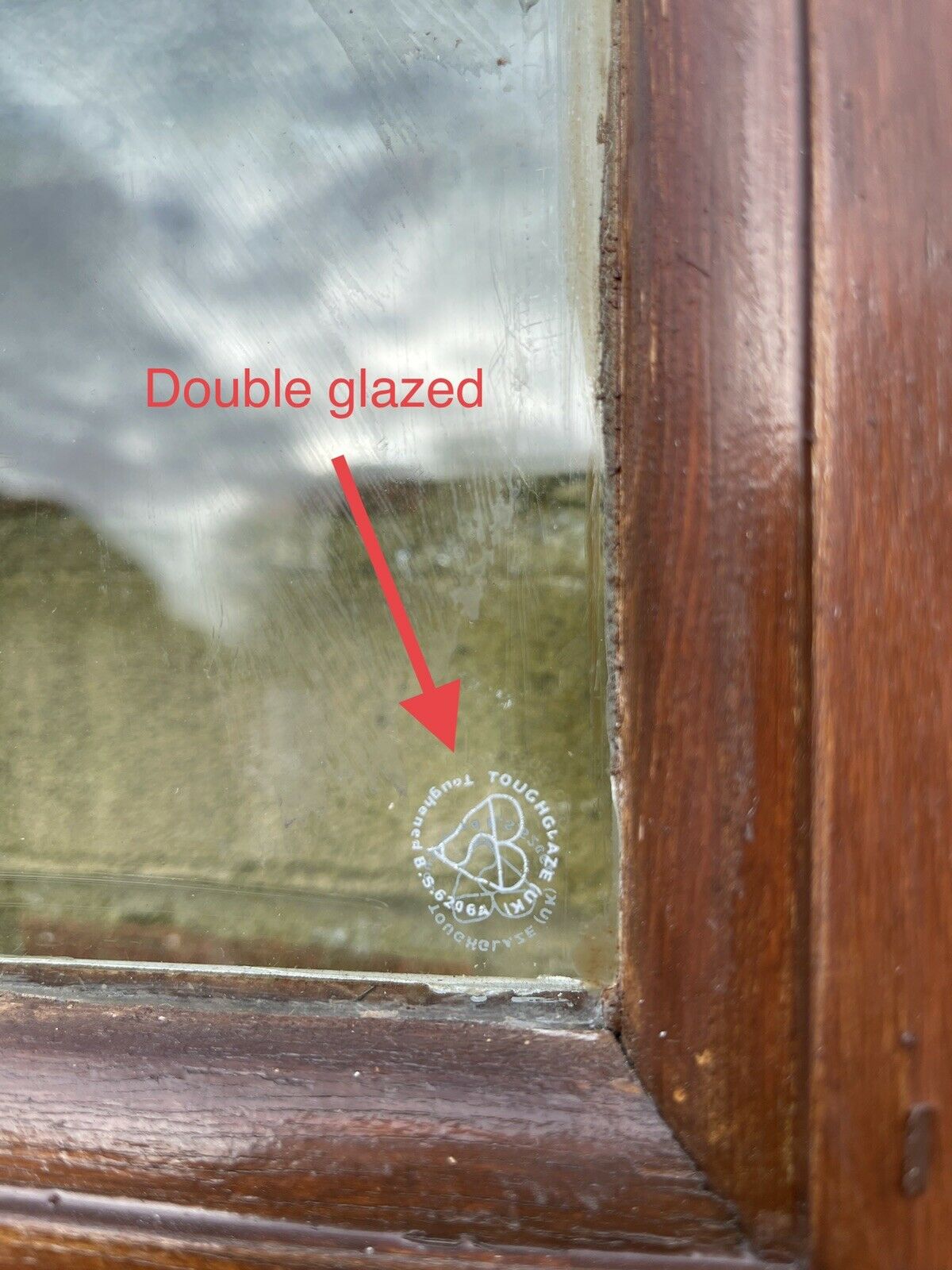 Reclaimed French Double Glazed Wooden Inter-locking Double Doors 1980mm x 1170mm
