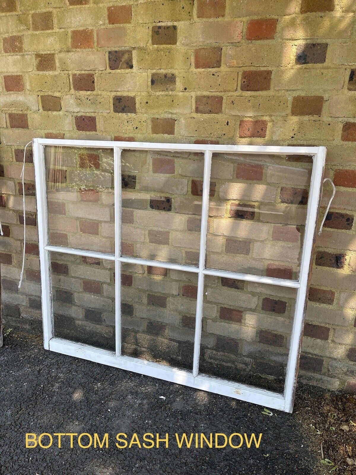 Pair Of Reclaimed Georgian 6 Panel Wooden Panel Sash Window 1055x1205 1025x1210