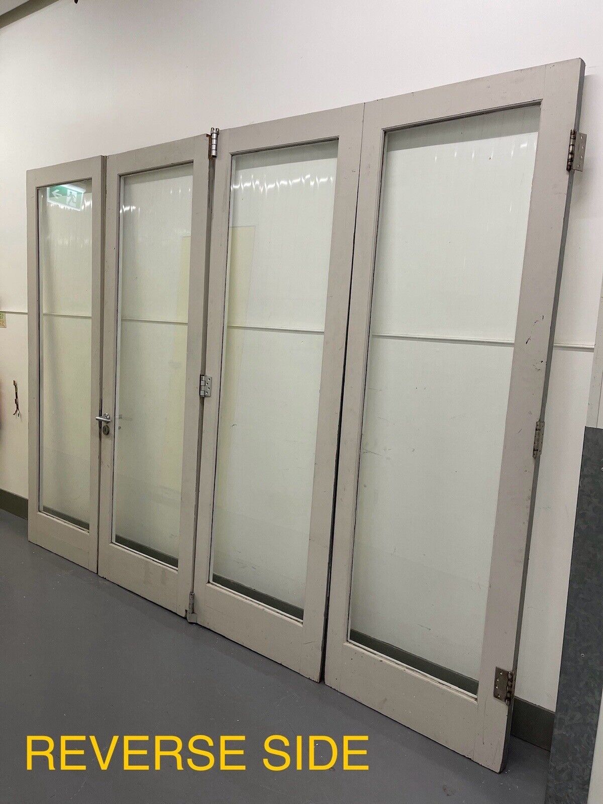 Solid Wood Double Glazed Bifold Sliding External Doors NO FRAME 2175 x 2883mm