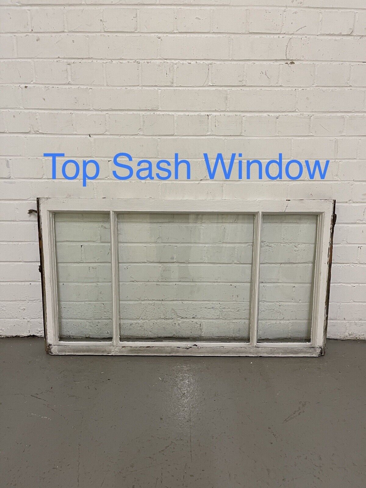 Pair Reclaimed Old Edwardian Three Wooden Panel Sash Windows 1025 x 568 x 600