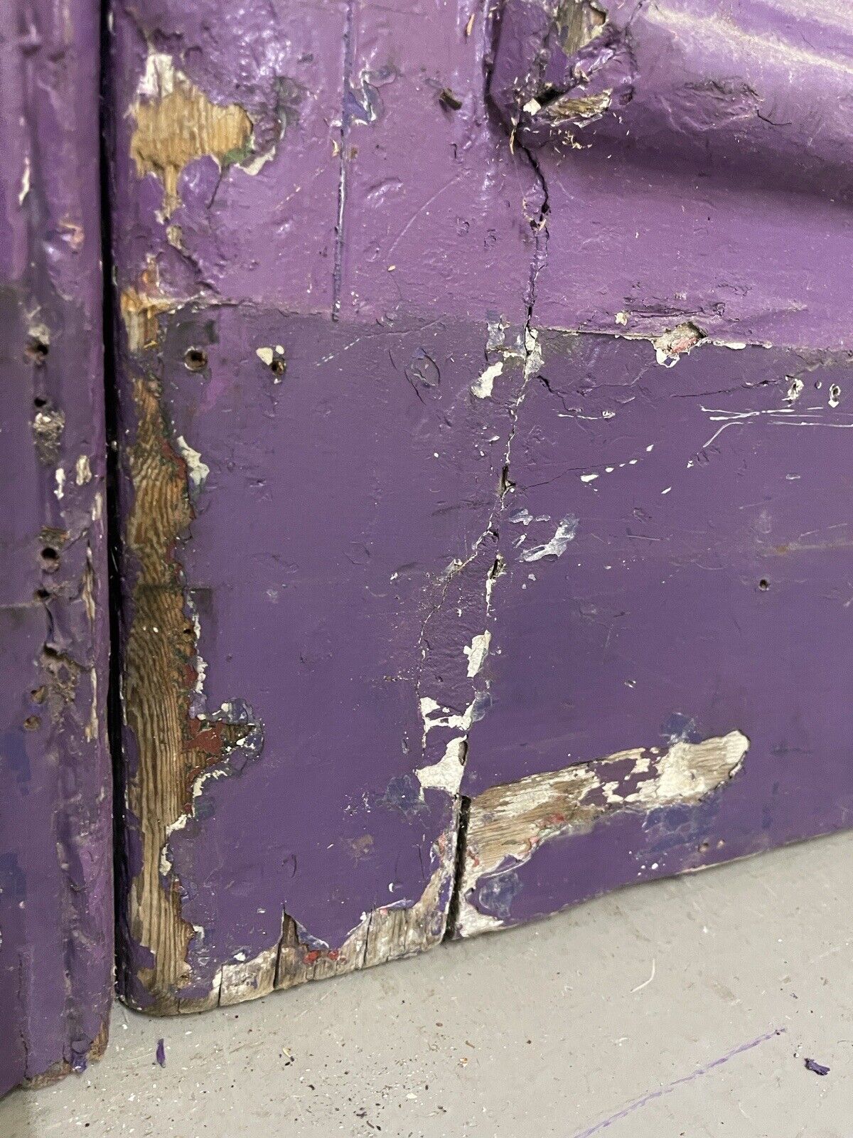 Reclaimed Old Large French Safety Glass Wooden Double Doors 2430 x 1430mm