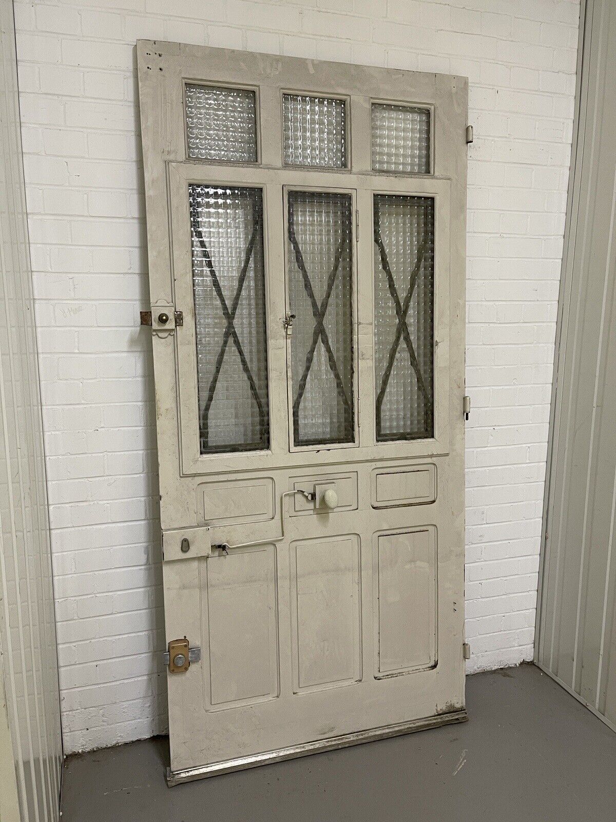 Reclaimed Arts and Crafts Victorian  Wooden Front Door 2165 x 1023mm