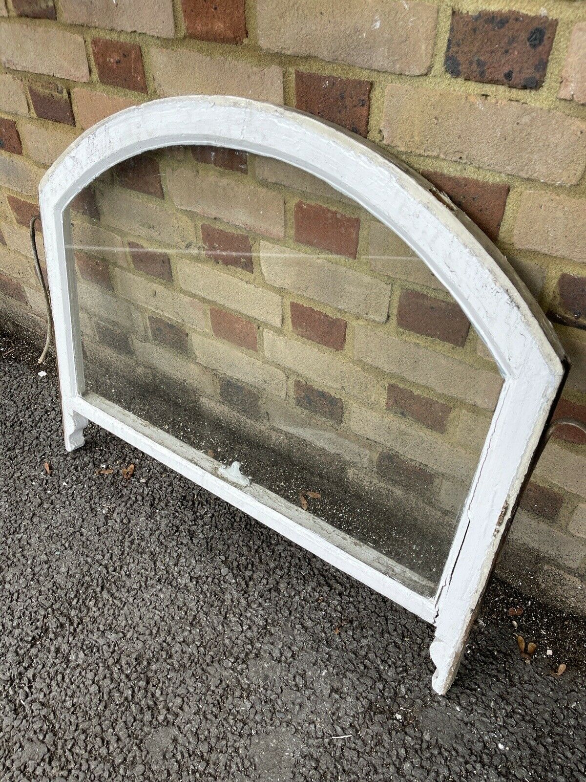 Reclaimed Old Edwardian Arch Wooden Sash Window 615 x 875mm