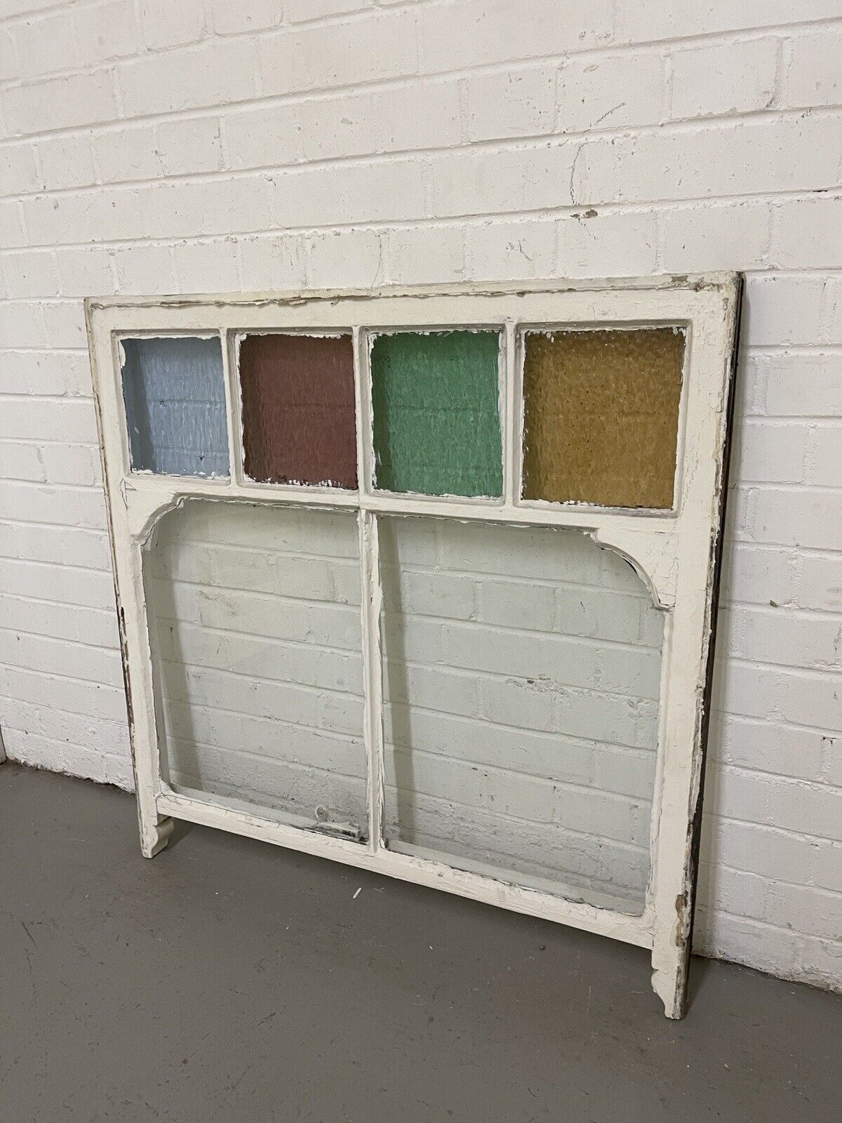 Reclaimed Old Georgian Edwardian Panel Wooden Sash Window 910 x 932mm