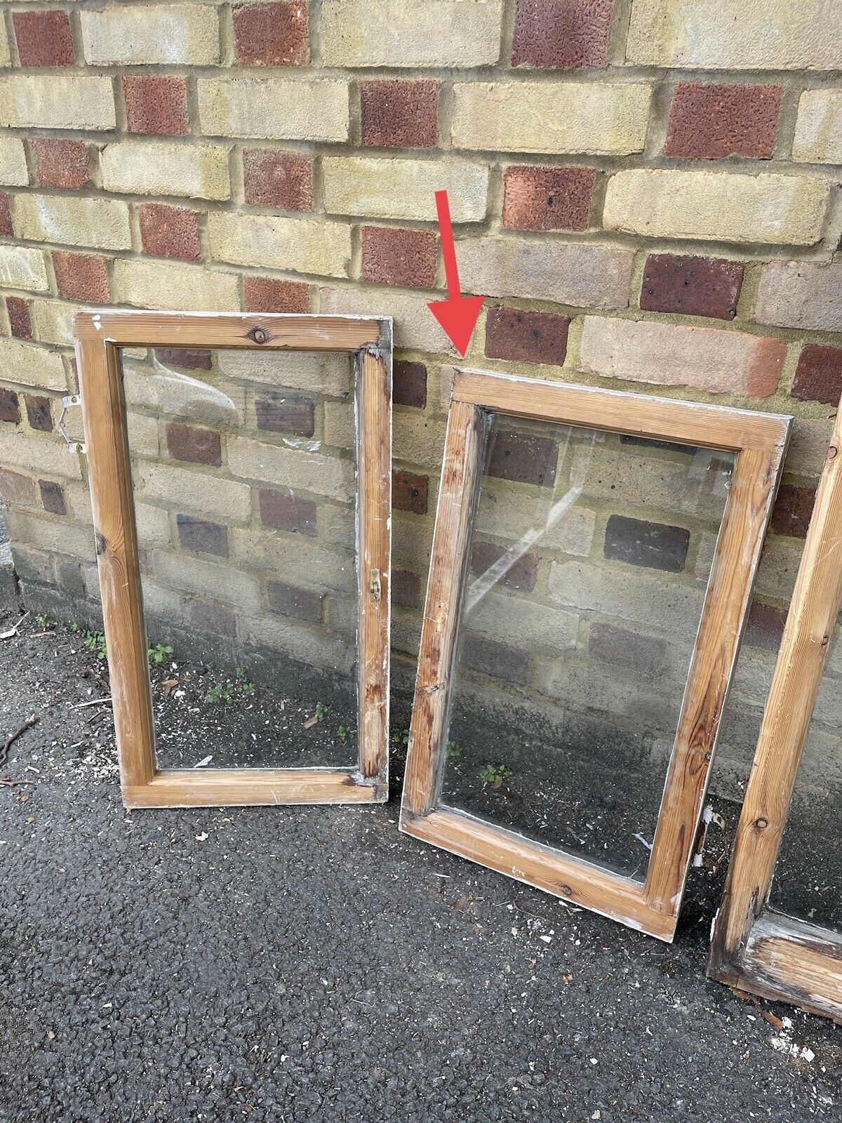 Job Lot Of Reclaimed Old Wooden Panel Windows X 6