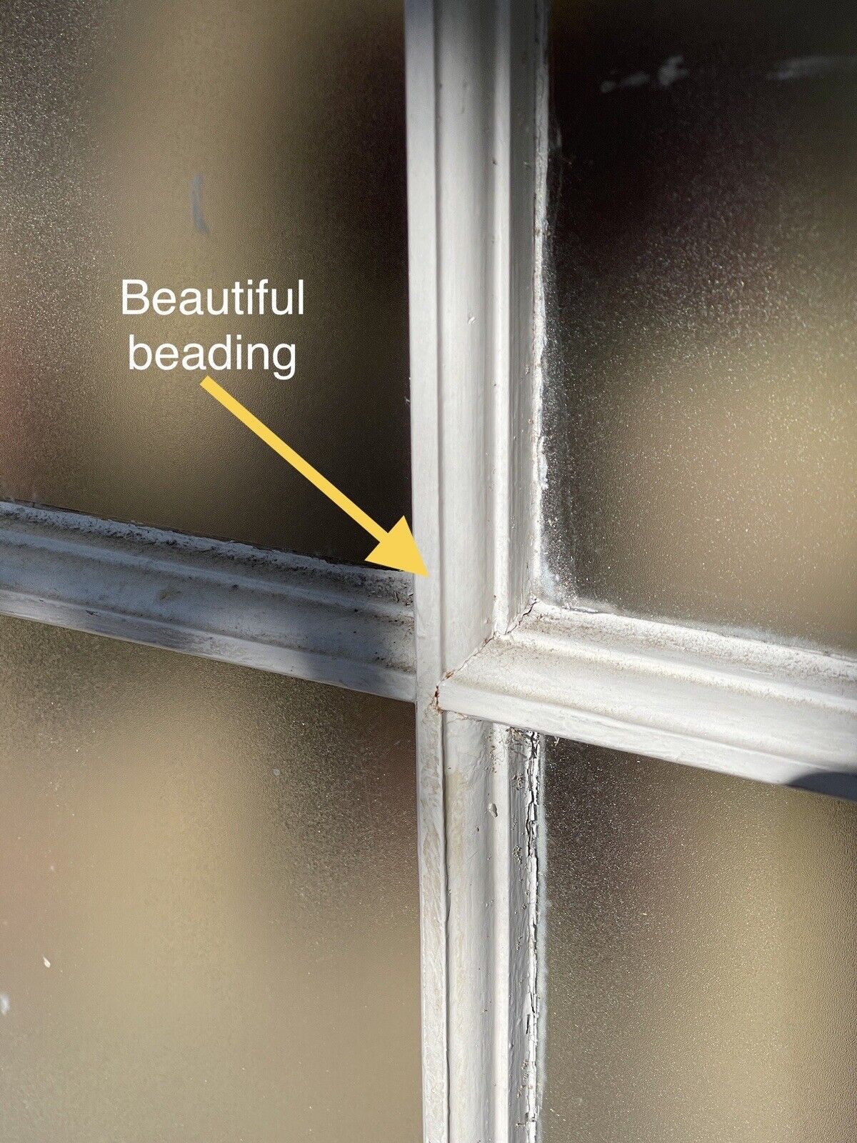 Reclaimed Old Georgian 6 Panel Wooden Window 930mm x 1060mm