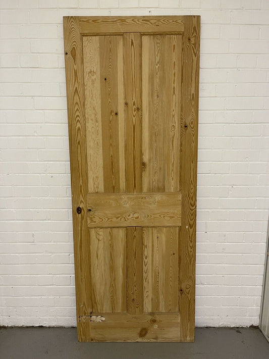 Original Vintage Reclaimed Victorian Pine Internal 4 panel Door 1955 x 755mm