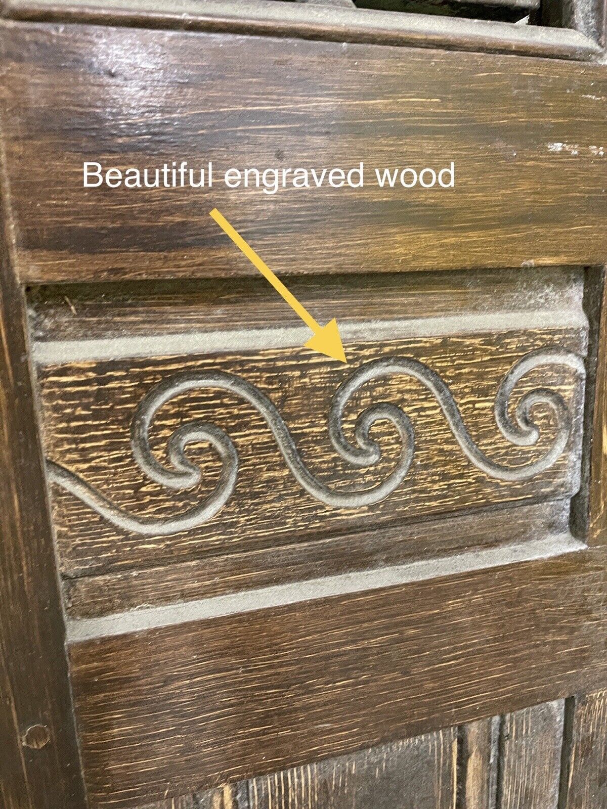 Reclaimed Arts and Crafts Victorian  Wooden Front Door 2165 x 1023mm