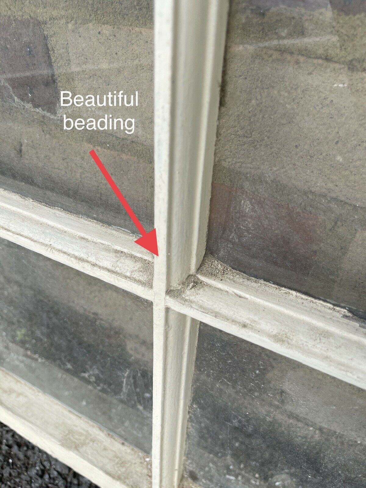 Reclaimed Old Georgian 4 Panel Wooden Sash Window 545 x 625mm