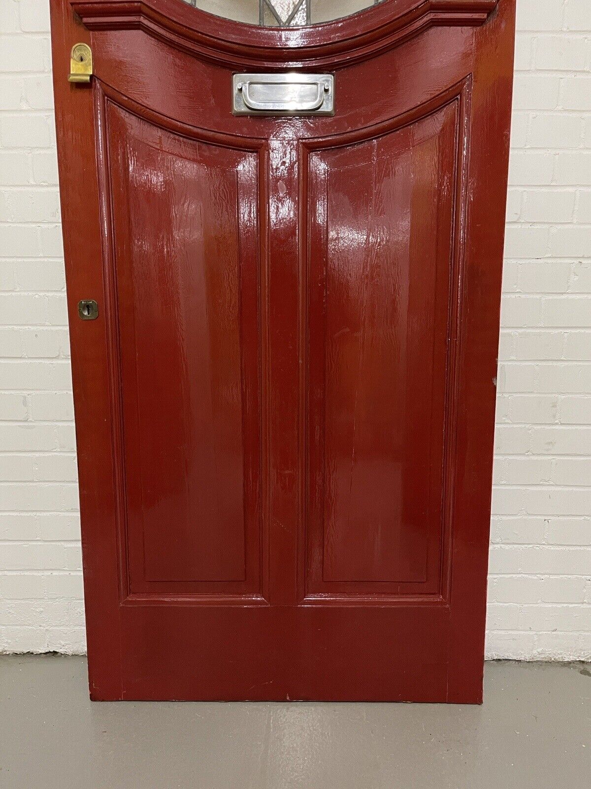 Reclaimed Old Edwardian Victorian Wooden Panel Front Door 2125 x 910mm