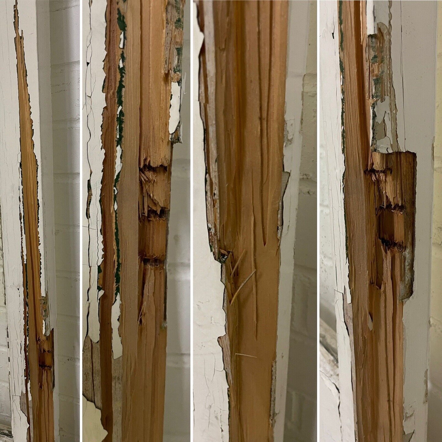 Reclaimed Old French Single Panel Glass Wooden Double Doors 2155 x 1243mm