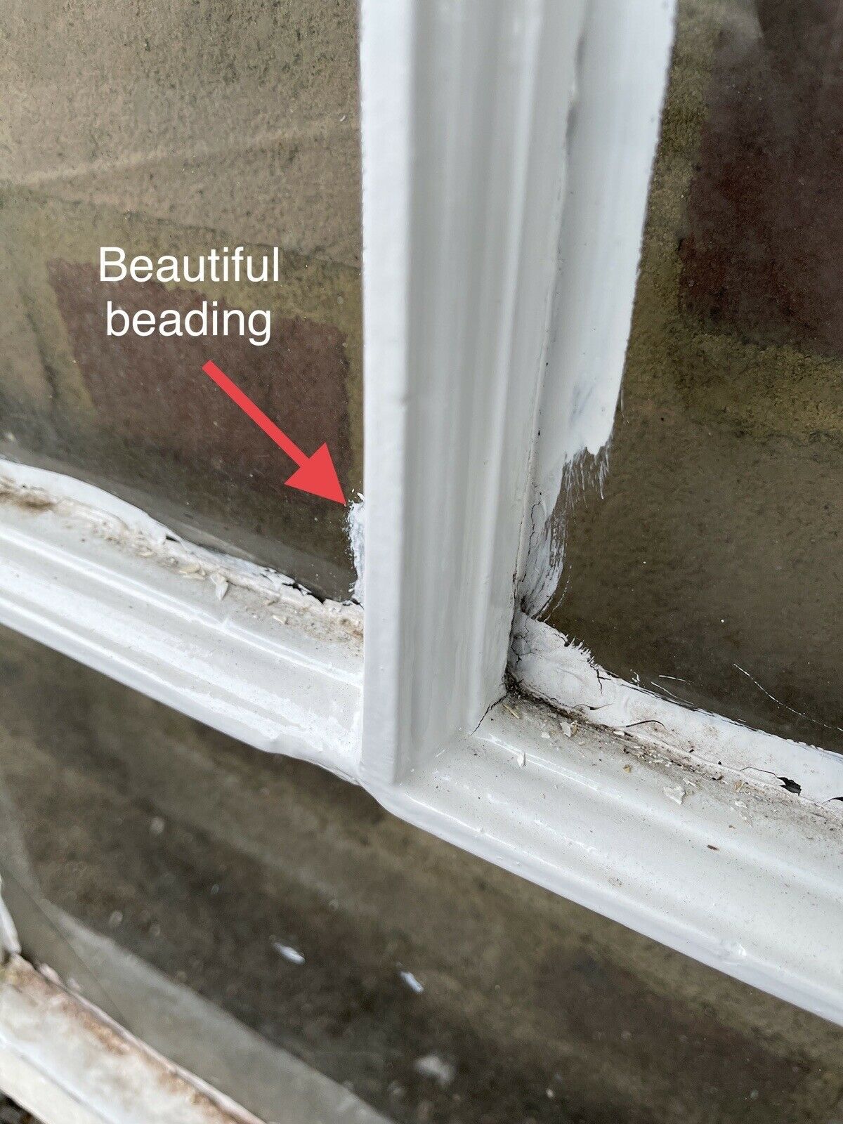 Reclaimed Old Georgian 3 Panel Wooden Sash Window 520 x 705mm