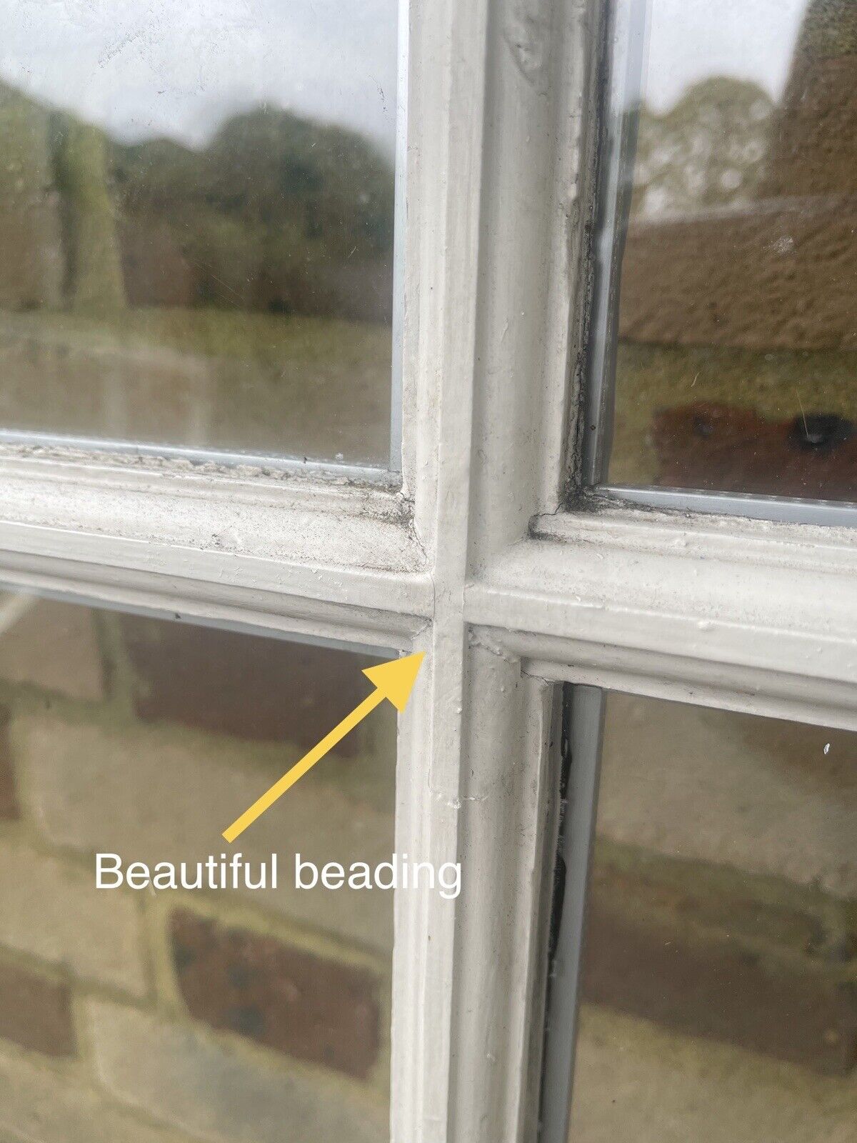 Large Reclaimed Double Glazed Georgian 6 Panel Wooden Window 1210 x 1585 or 1510mm