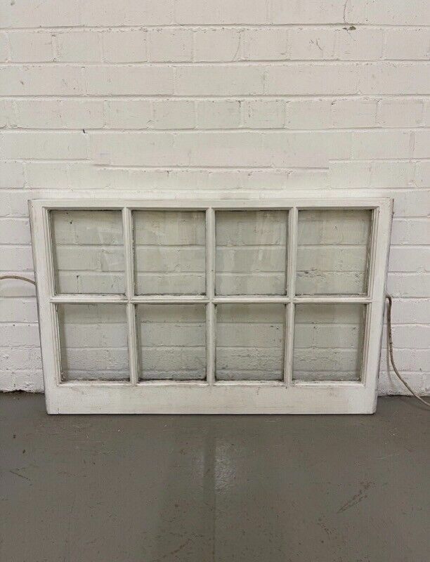 Reclaimed Georgian 8 Panel Wooden Panel Sash Window 940x605