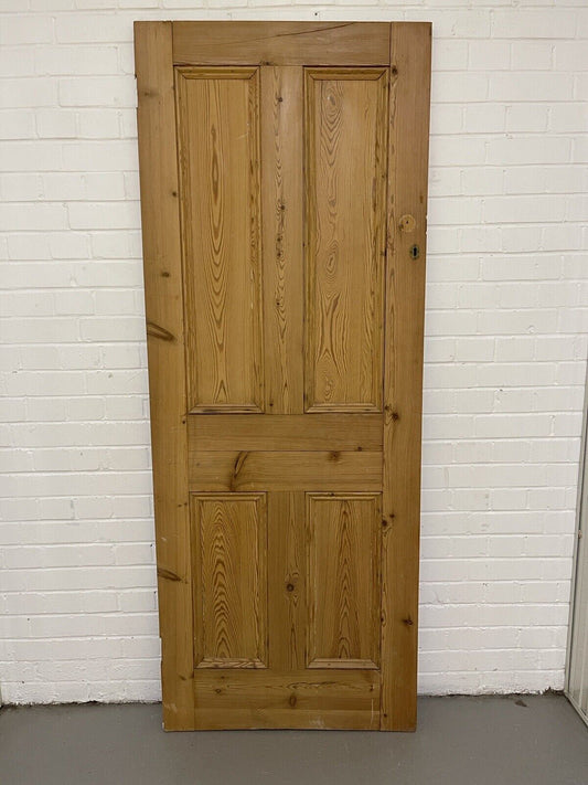 Original Vintage Reclaimed Victorian Pine Internal 4 panel Door 1965 x 760mm