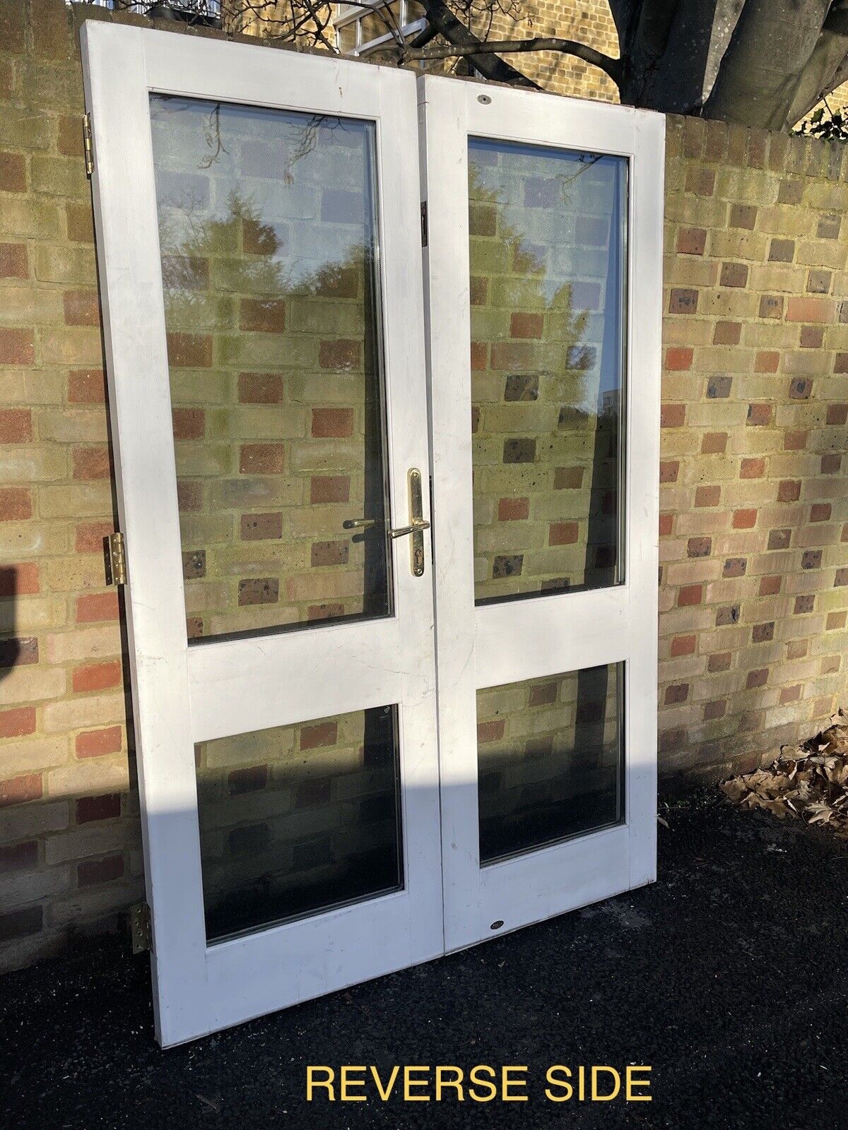 Reclaimed Old French Double Glazed Glass Wooden Double Doors 1365 x 2000mm