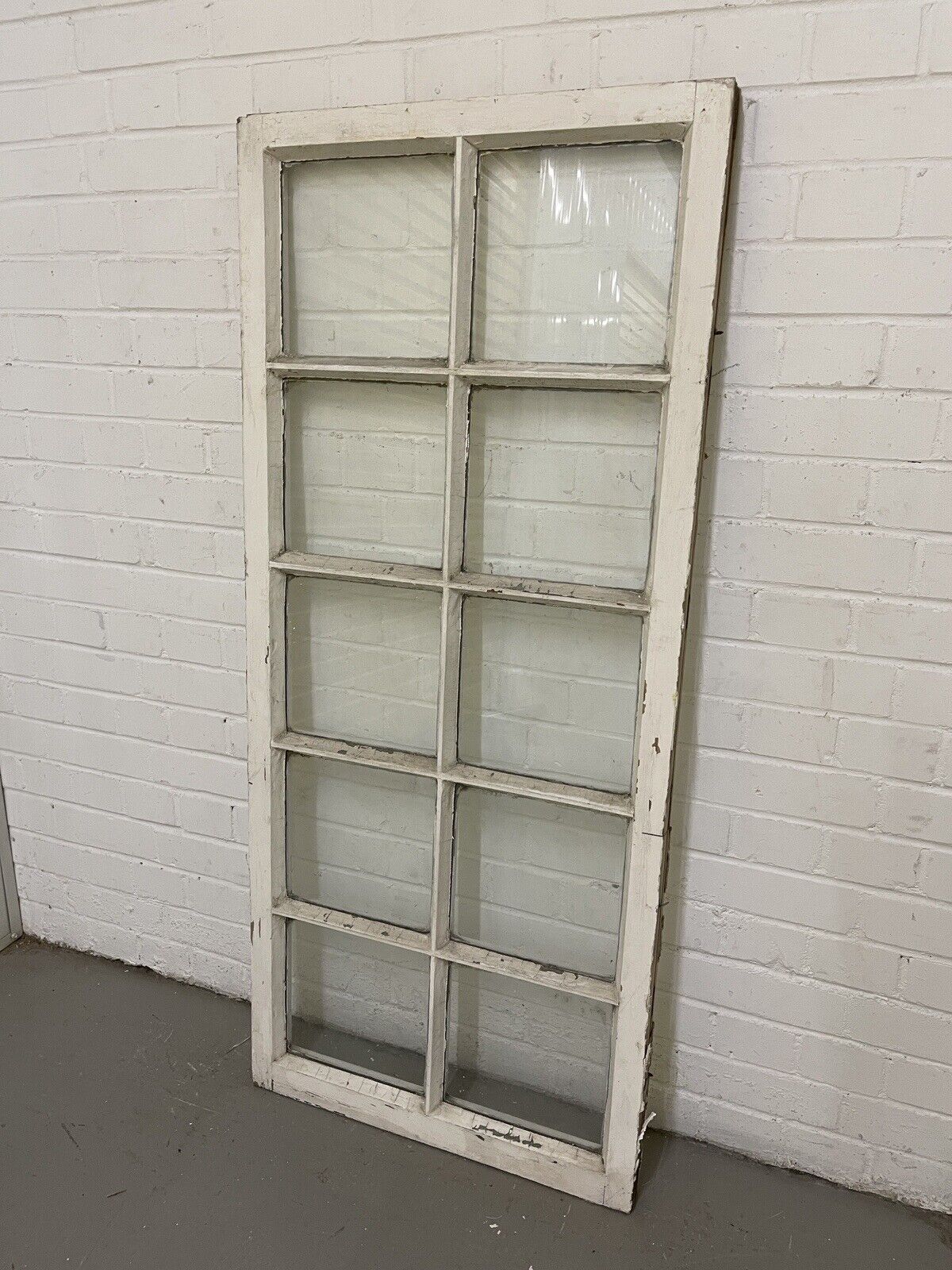 Modern Georgian 10 Panel Wooden Window 605 x 1385mm