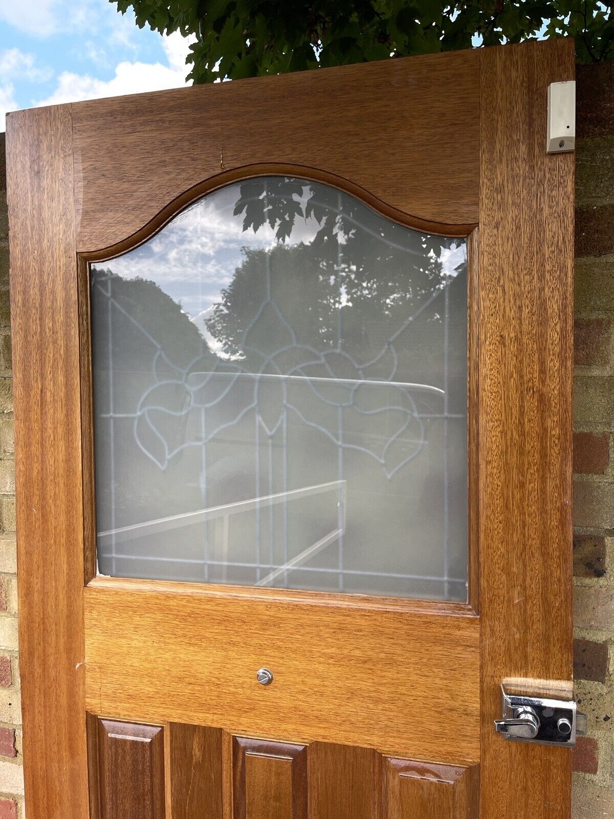 Reclaimed Victorian Edwardian Wooden Panel External Front Door 2030 x 858mm