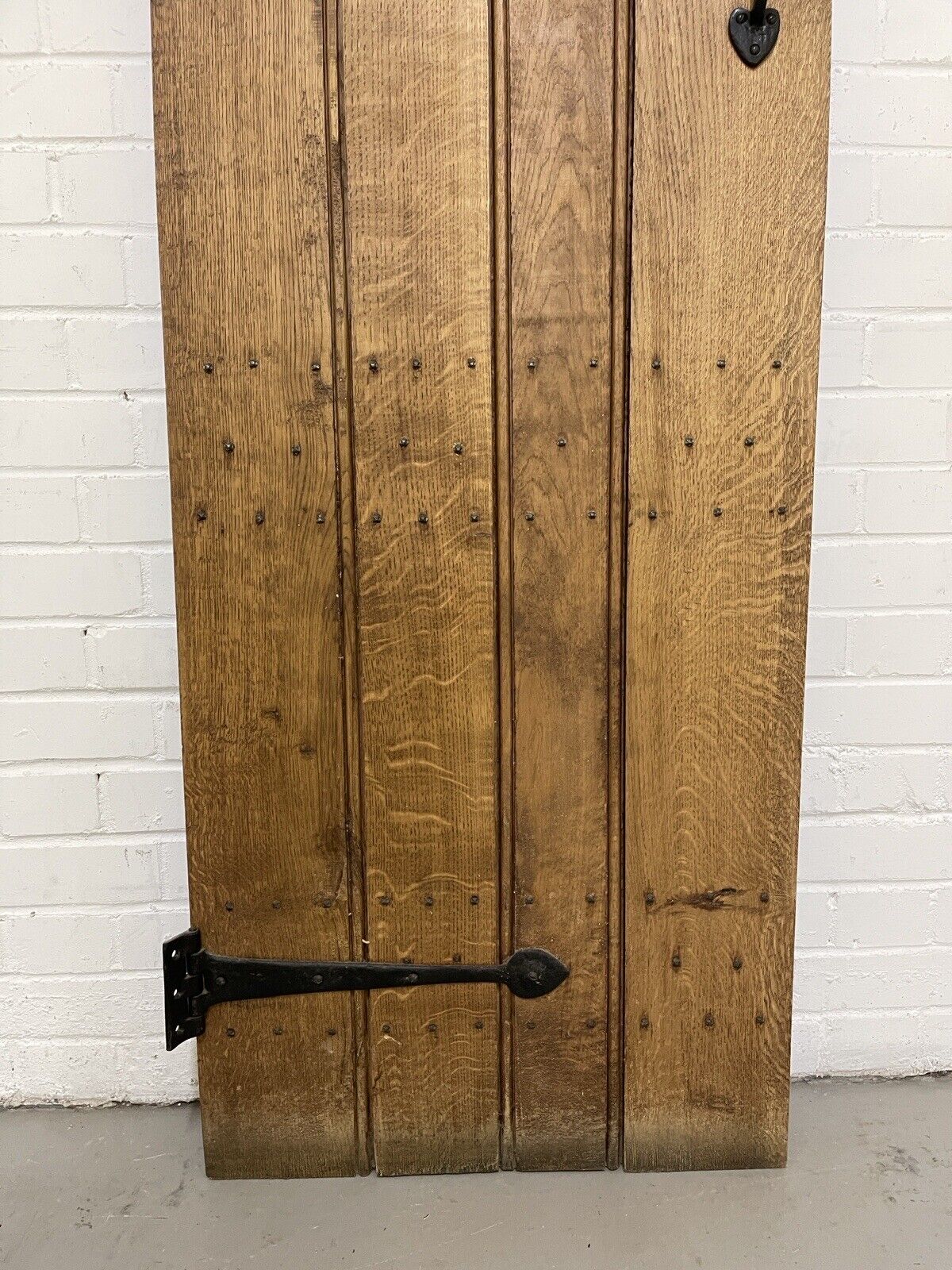 Reclaimed Oak Old Handmade Studded Ledge and Brace door 1800 x 590mm