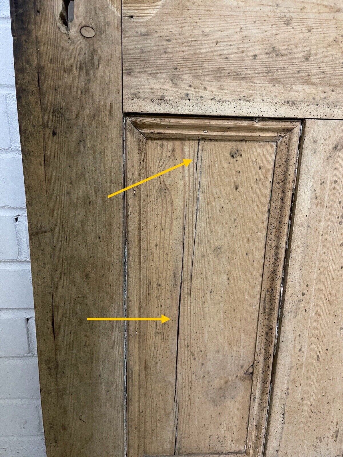 Distressed Reclaimed Victorian Pine Internal 4 panel Door 1910 x 695mm Or 690mm