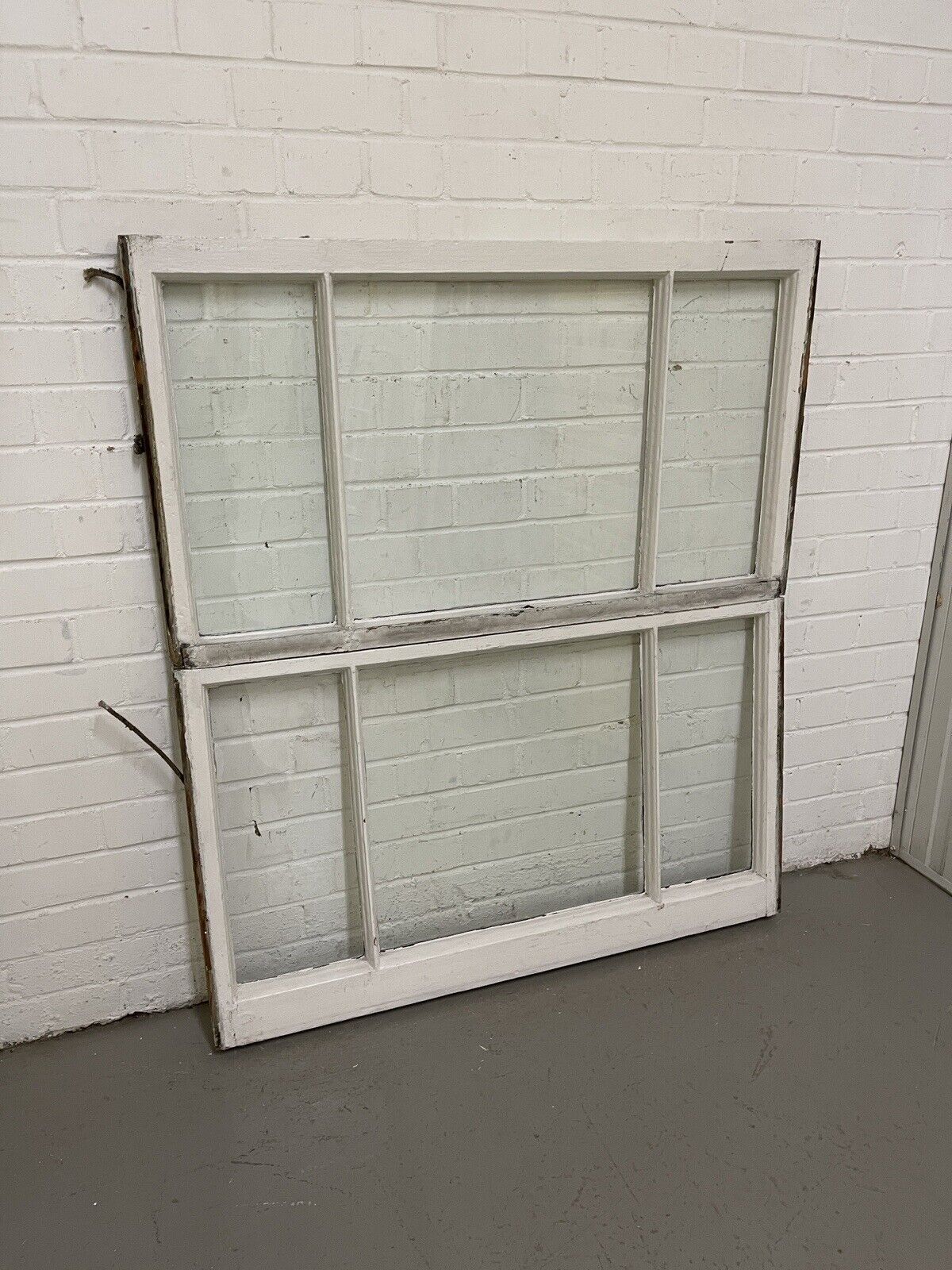 Pair Reclaimed Old Edwardian Three Wooden Panel Sash Windows 1025 x 568 x 600