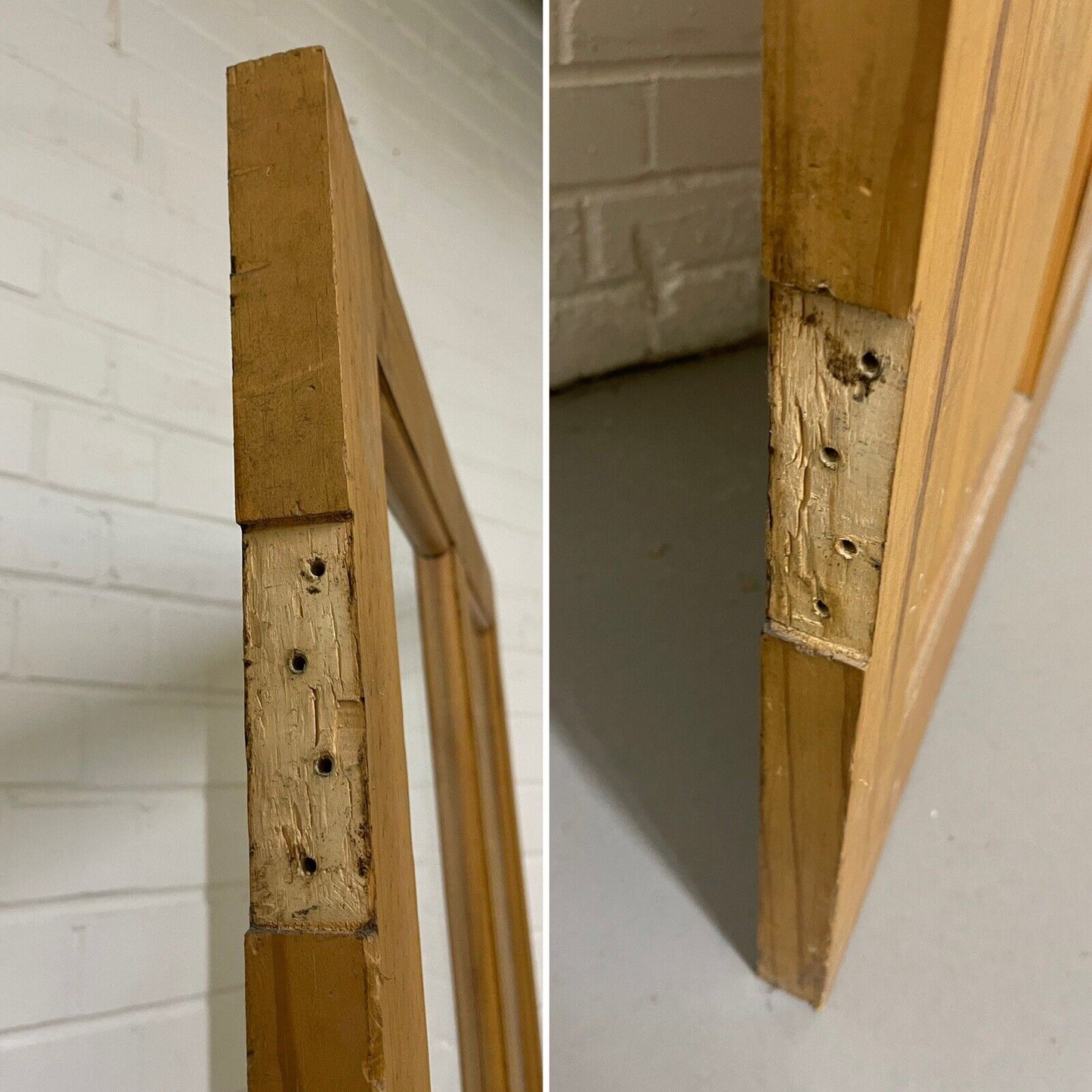 Modern Pine Glass Panel Internal 4 panel Door 2005 x 790mm
