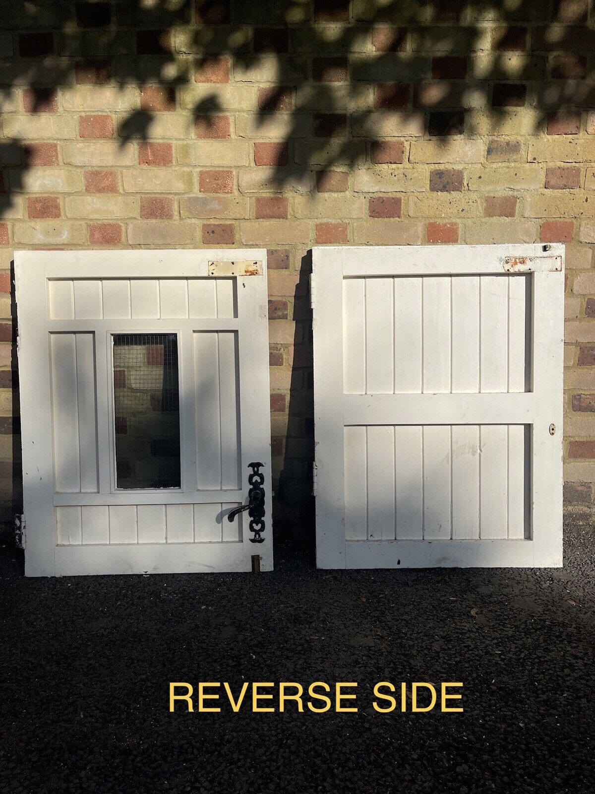 Solid Hardwood External Safety Glass panel Stable Door. 1980 X 760mm