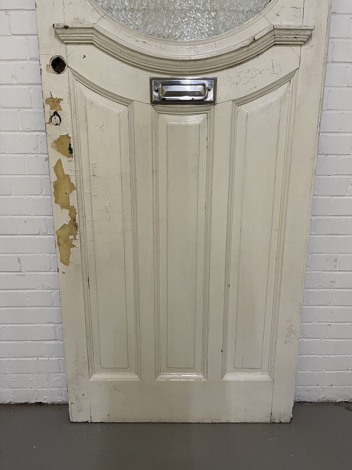 Reclaimed Victorian Edwardian Wooden Panel External Front Door 2125 x 915mm