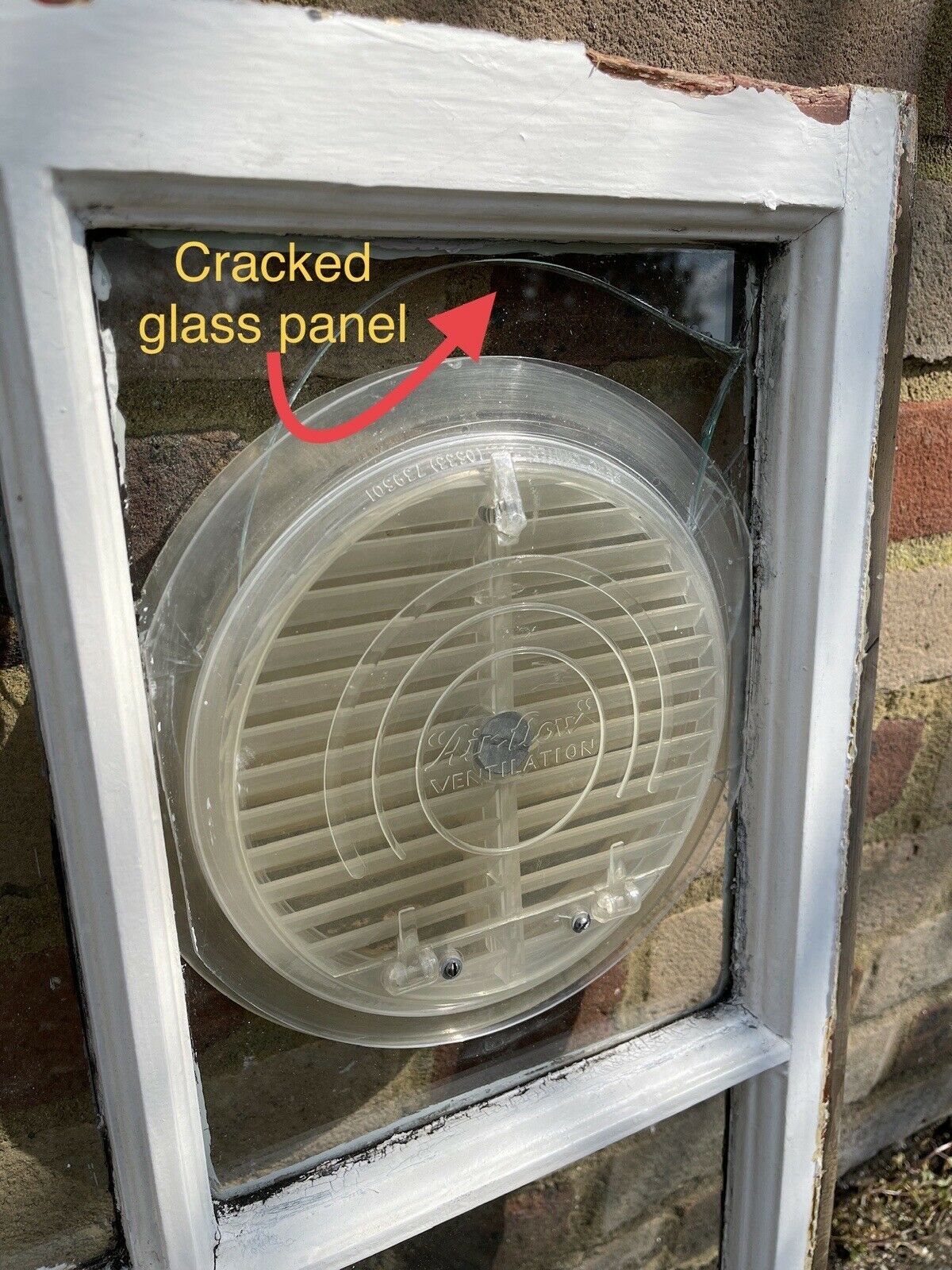 Reclaimed Old Georgian 4 Panel Wooden Window