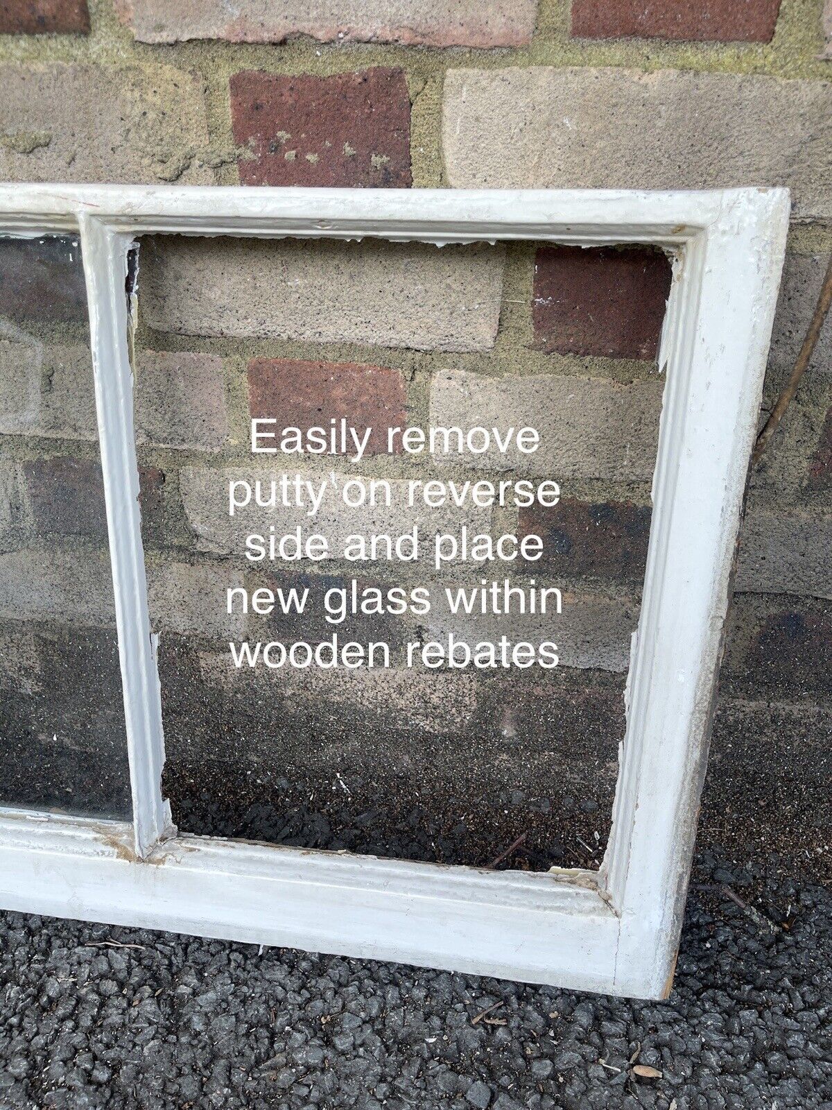 Three Reclaimed Edwardian 3 Panel Wooden Panel Sash Window 1010 x 450 1010 x 470