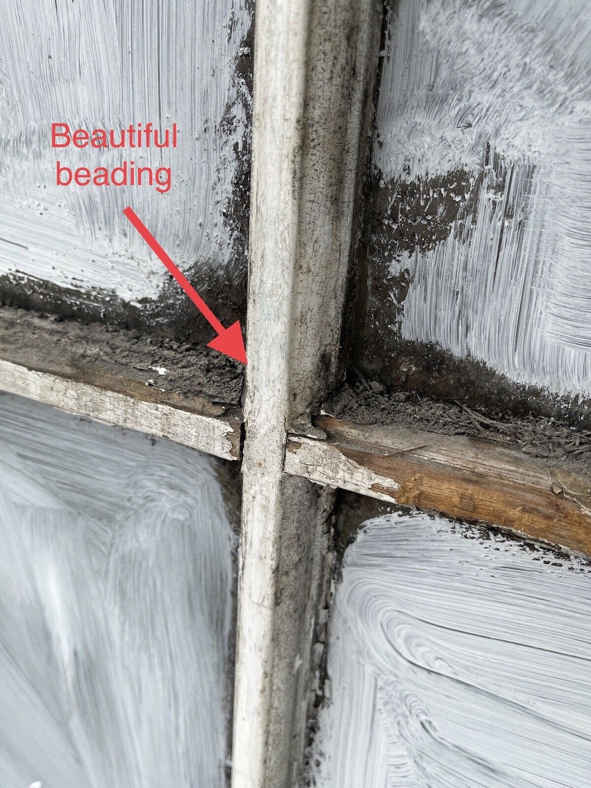 Large Reclaimed Old Georgian 4 Panel Wooden Sash Window 1015 x 1065mm