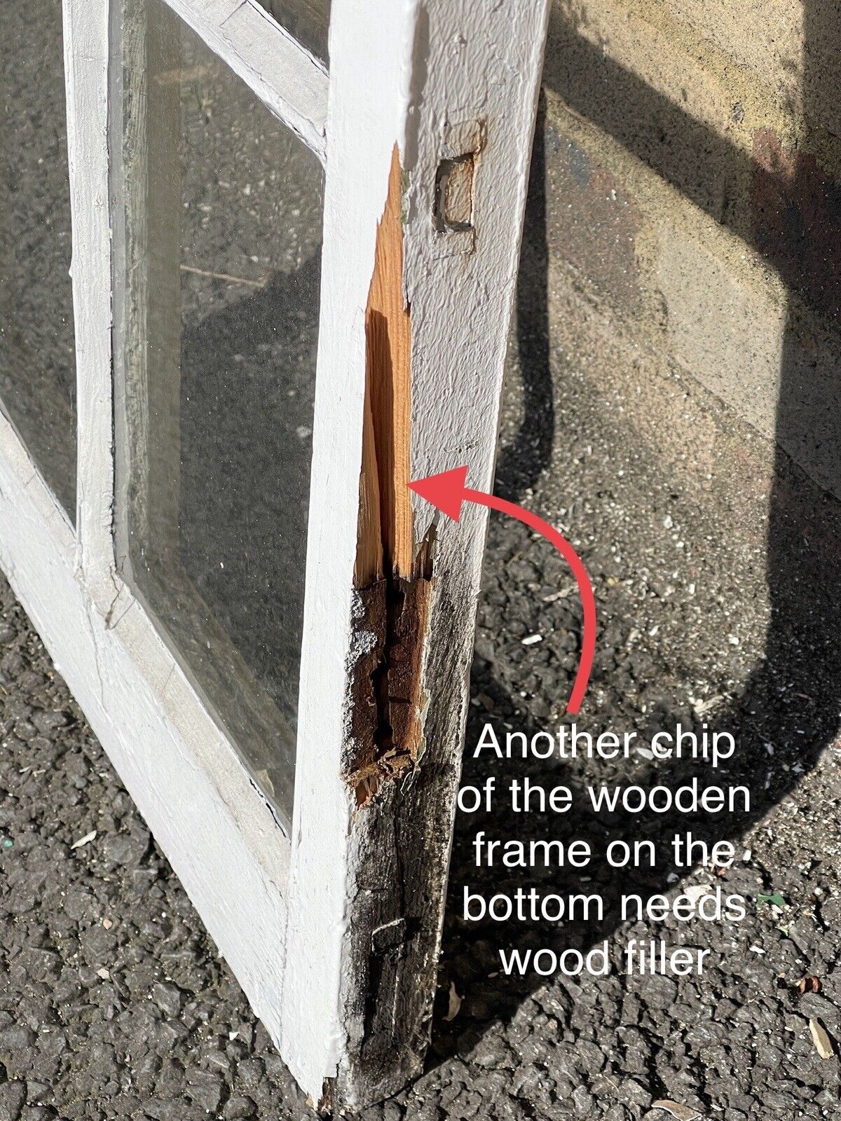 Reclaimed Old Georgian 8 Panel Wooden Window 1308 x 490mm