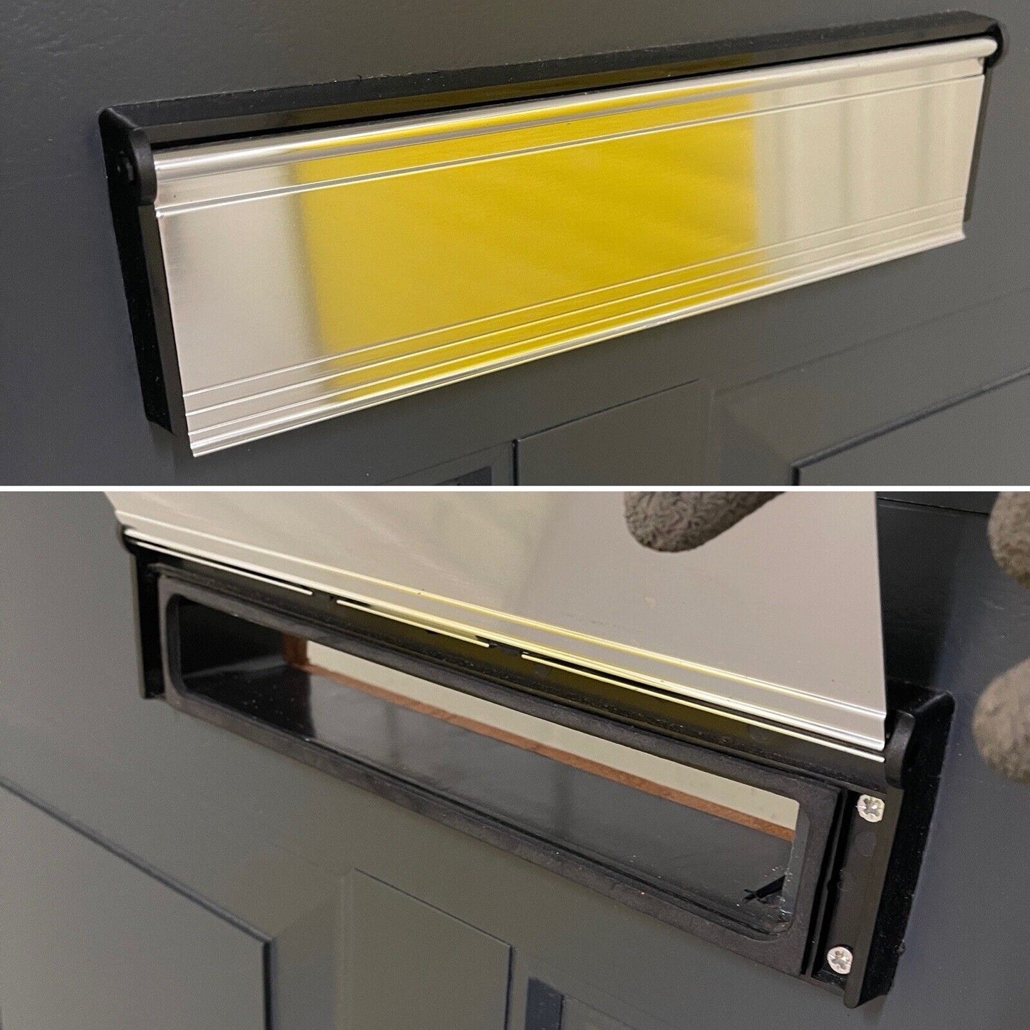 Reclaimed Style Wooden Bespoke Hardwood Leaded Light Front Door 2210 x 980mm