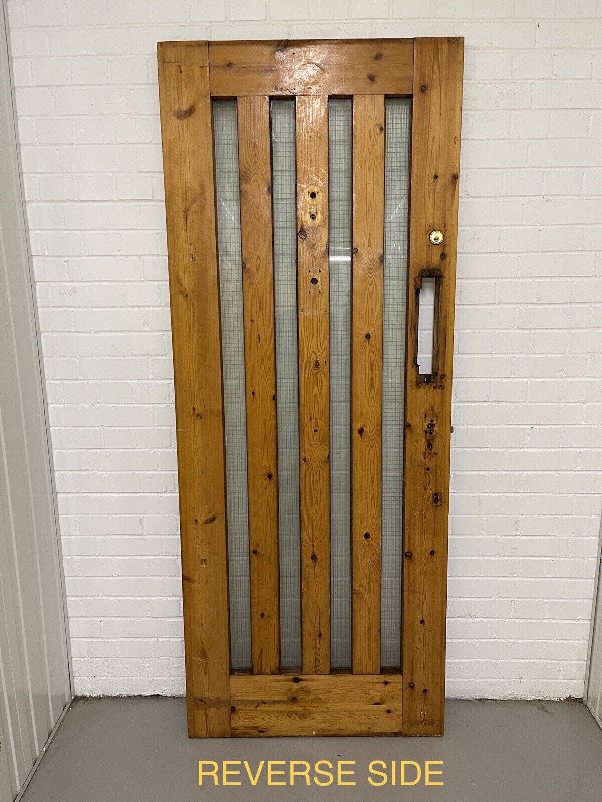Reclaimed Arts Crafts Wooden Panel External Front Door 2100 x 835mm