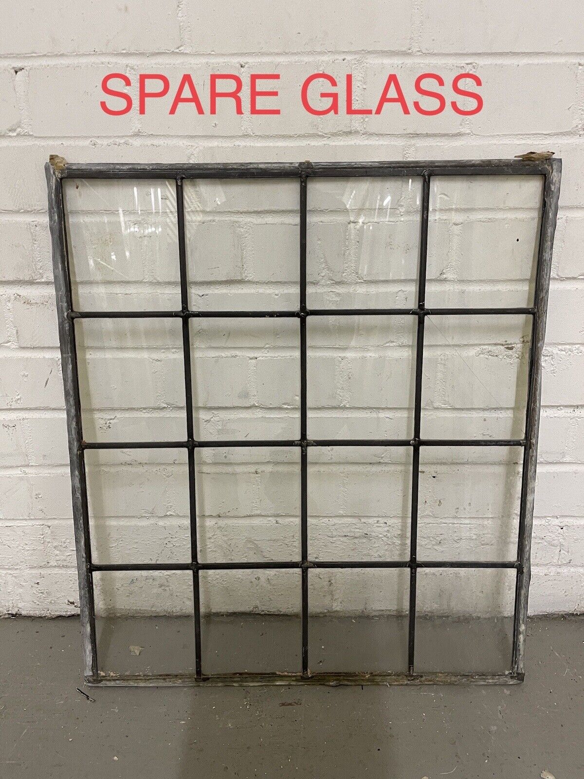 Reclaimed Old French Leaded Single Panel Glass Wooden Double Doors 2020 x 1120mm