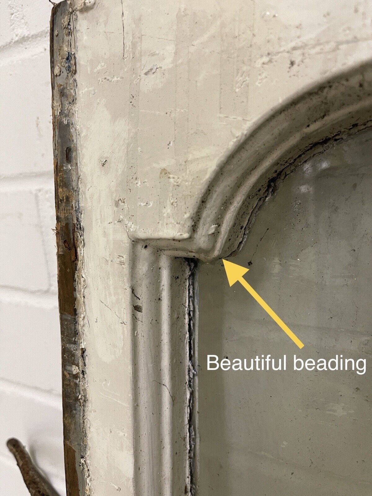 Reclaimed Old Edwardian Arch Sash Wooden Window 770 x 695mm