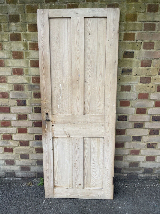 Original Vintage Reclaimed Victorian Pine Internal 4 panel Door 1782 x 707mm